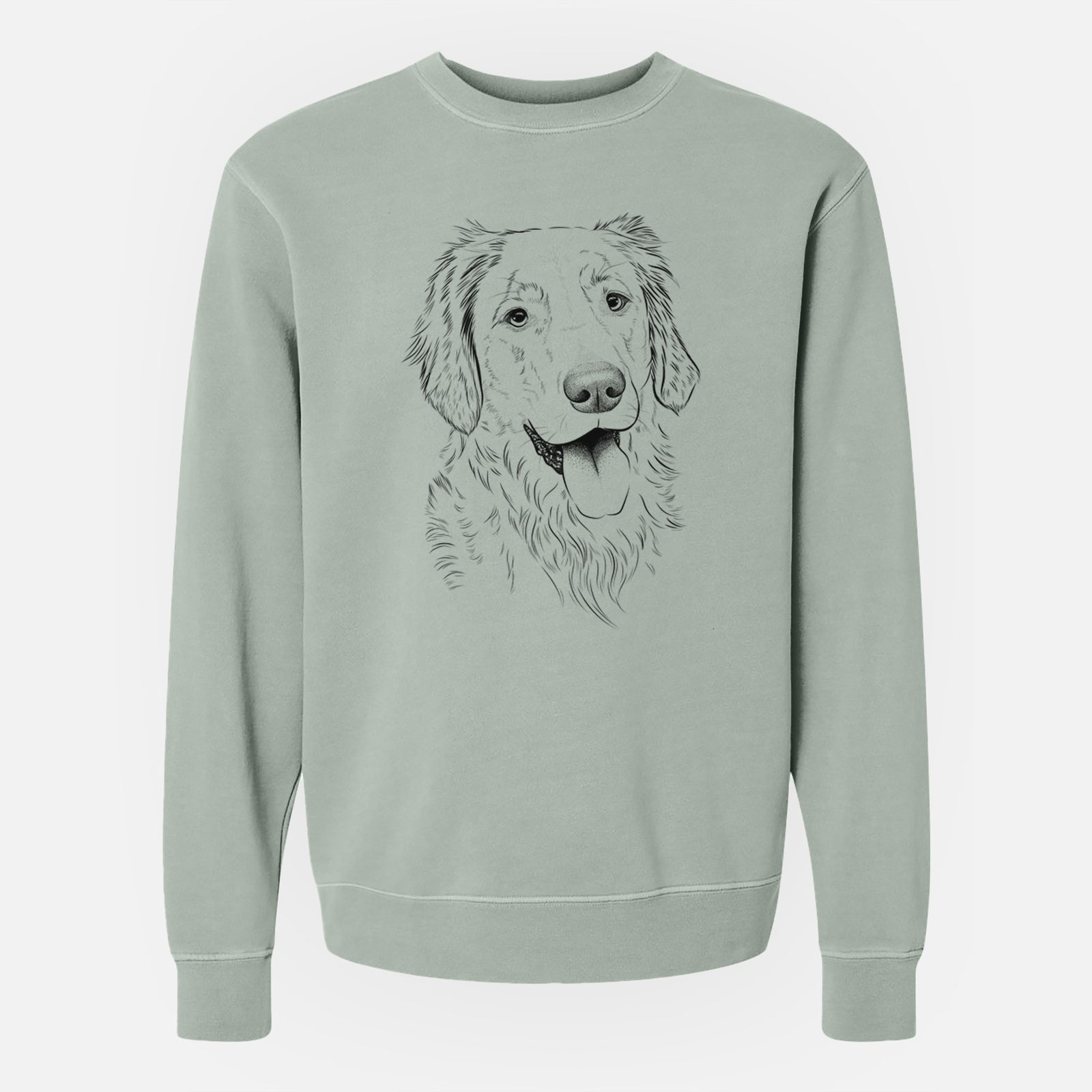 Bare Semba the Golden Retriever - Unisex Pigment Dyed Crew Sweatshirt