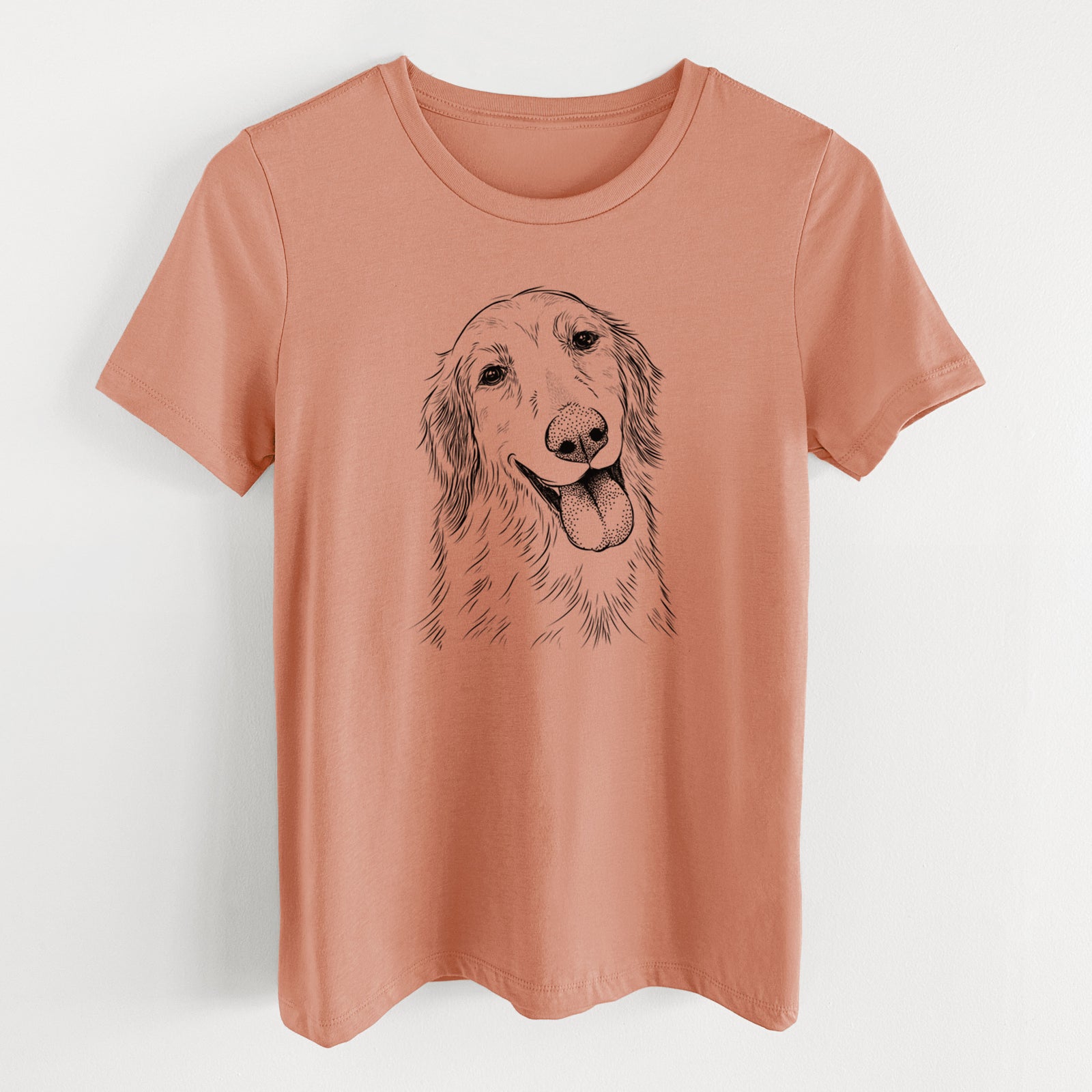 Bare Shelby the Golden Retriever - Women's Lightweight Relaxed Fit 100% Cotton Crewneck