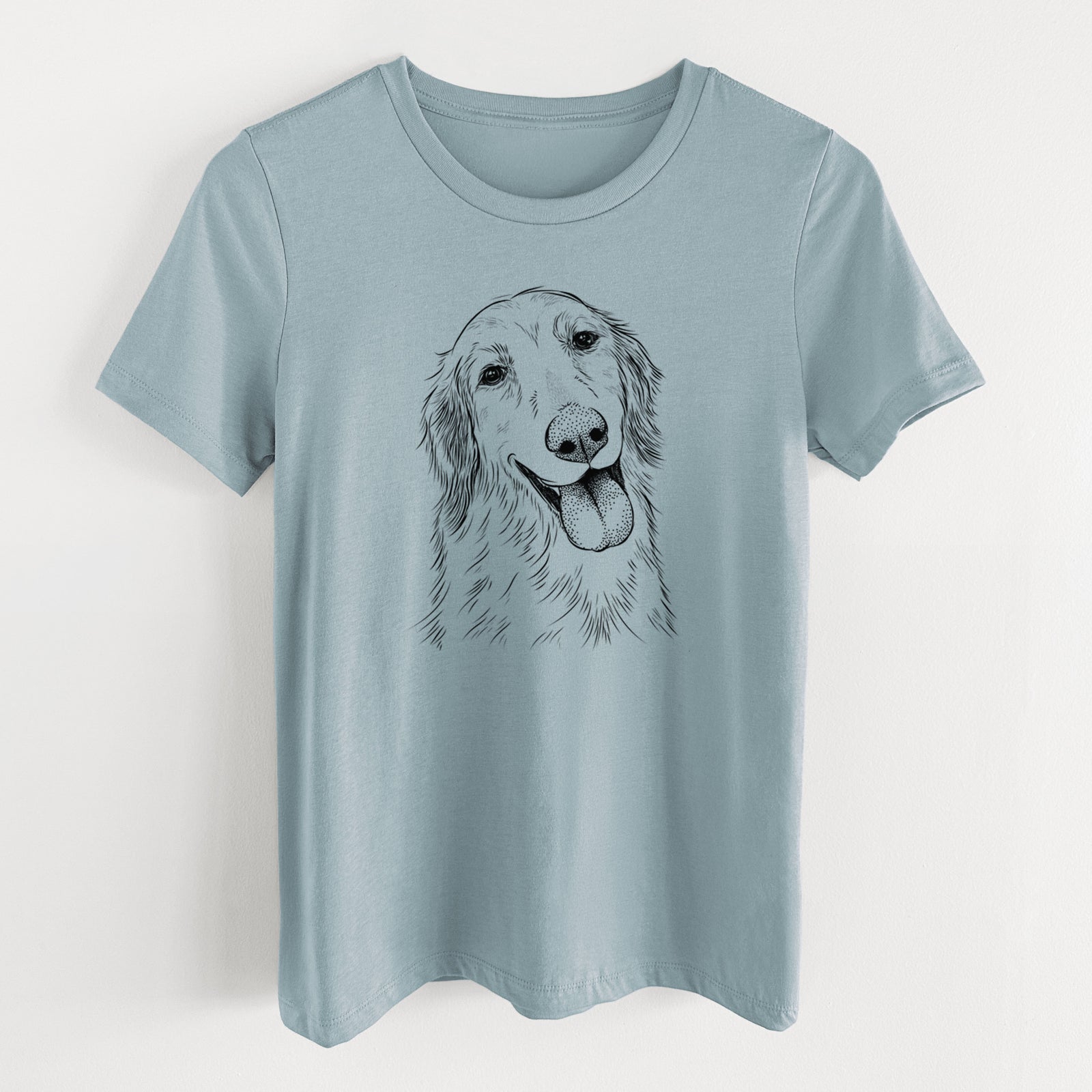 Bare Shelby the Golden Retriever - Women's Lightweight Relaxed Fit 100% Cotton Crewneck