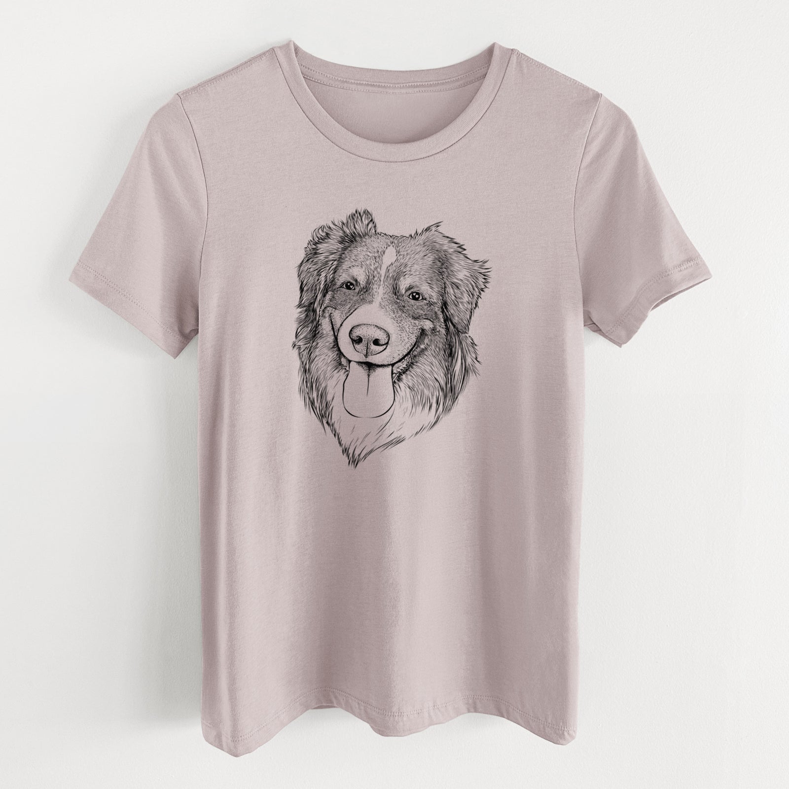 Bare Siena the Australian Shepherd - Women's Lightweight Relaxed Fit 100% Cotton Crewneck