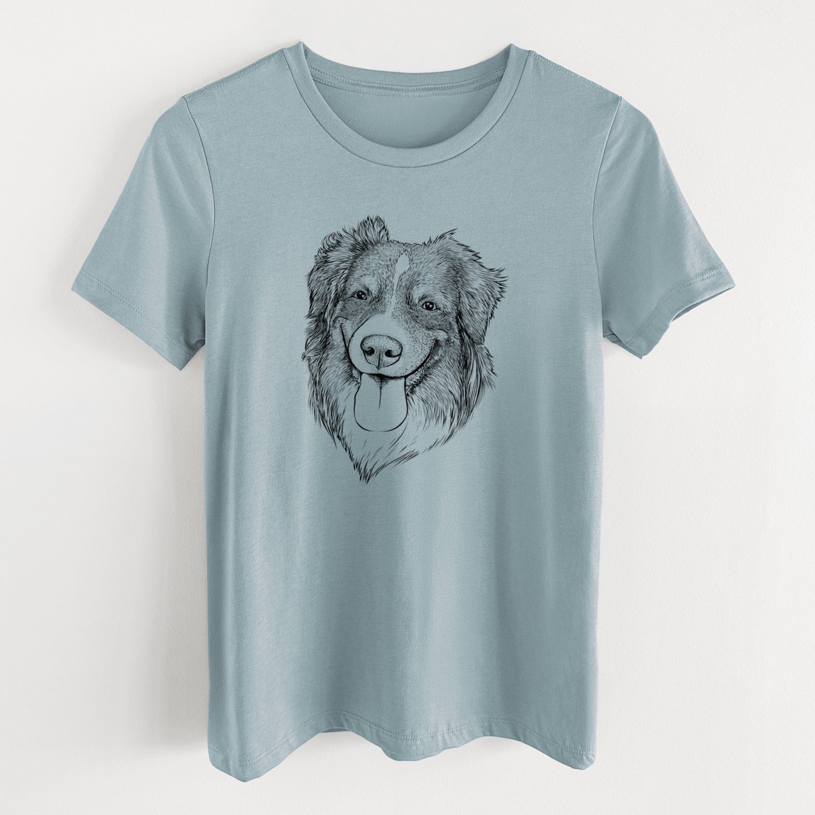 Bare Siena the Australian Shepherd - Women's Lightweight Relaxed Fit 100% Cotton Crewneck