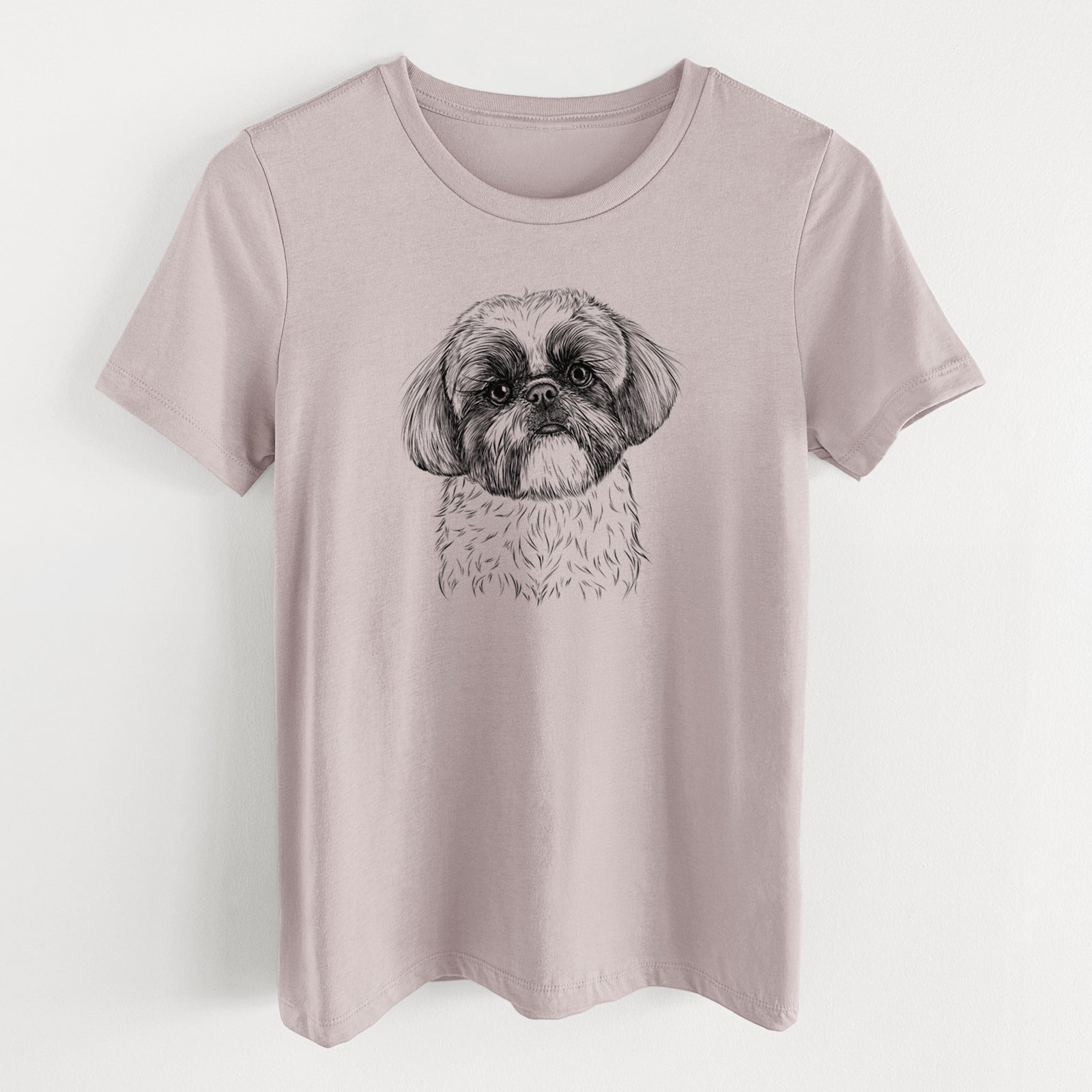 Bare Simon the Shih Tzu - Women's Lightweight Relaxed Fit 100% Cotton Crewneck
