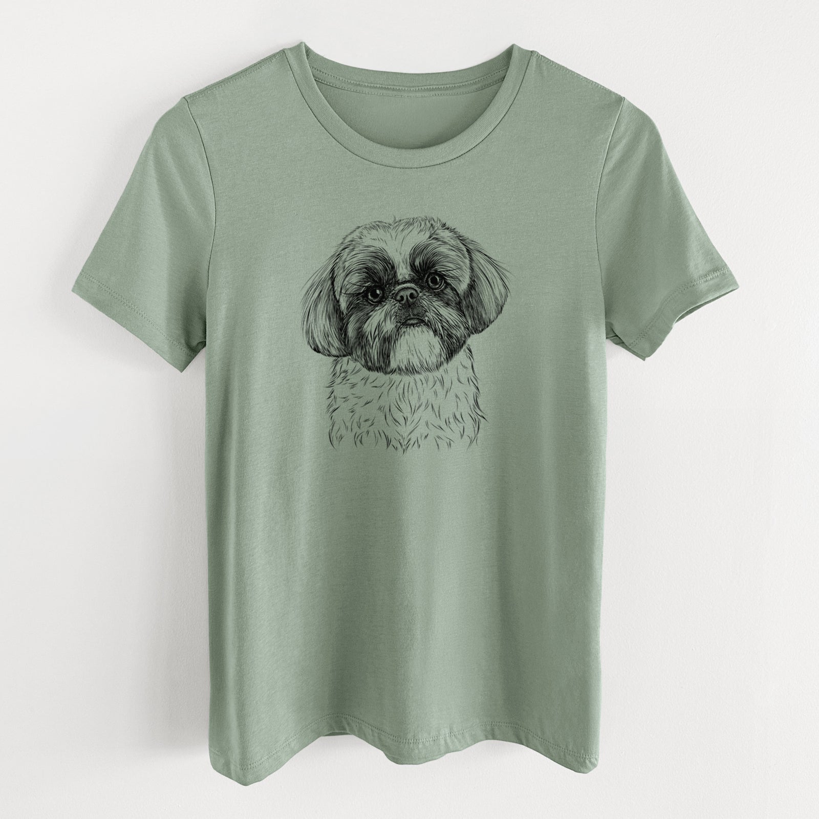 Bare Simon the Shih Tzu - Women's Lightweight Relaxed Fit 100% Cotton Crewneck