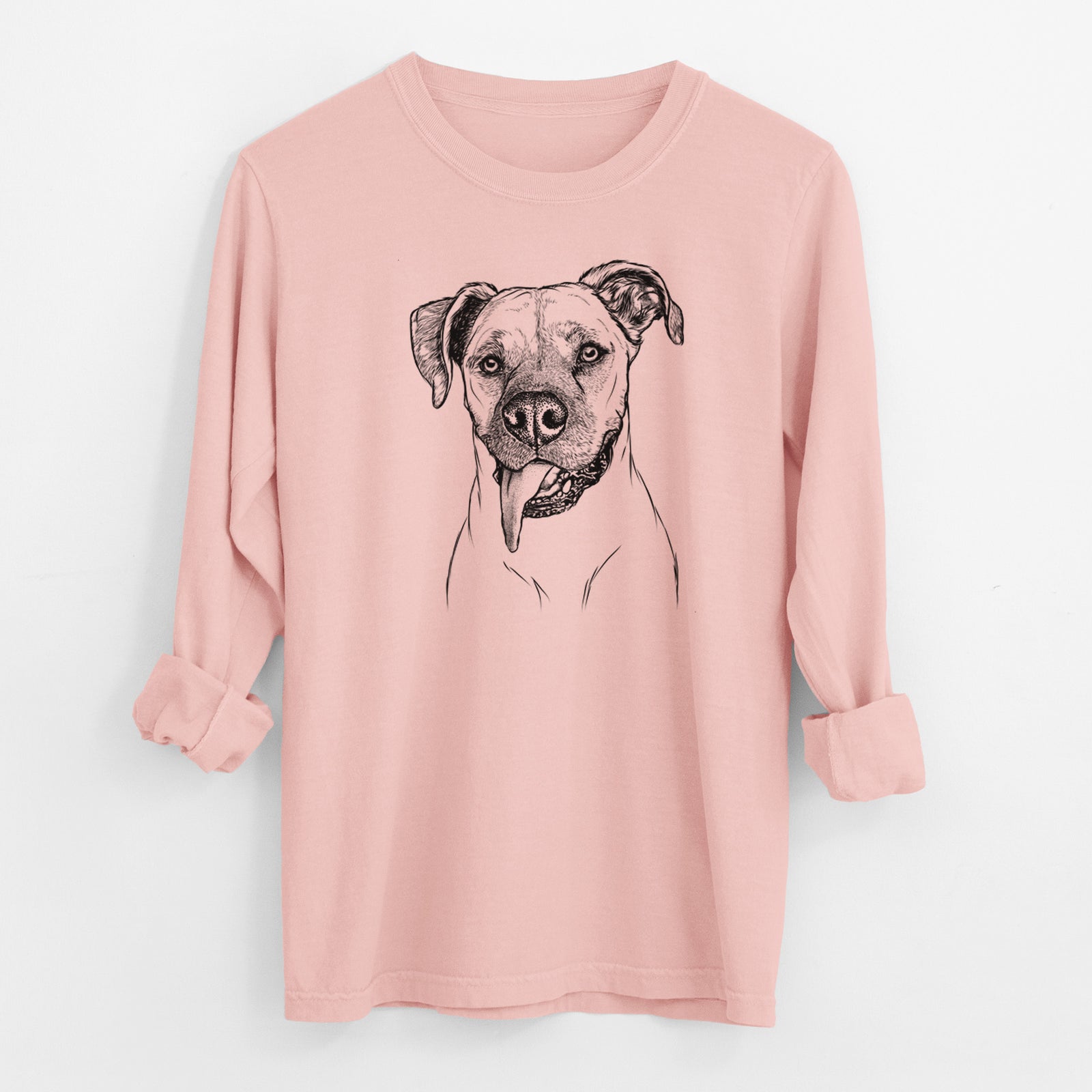 Bare Sir Jake the Boxer - Men's Heavyweight 100% Cotton Long Sleeve