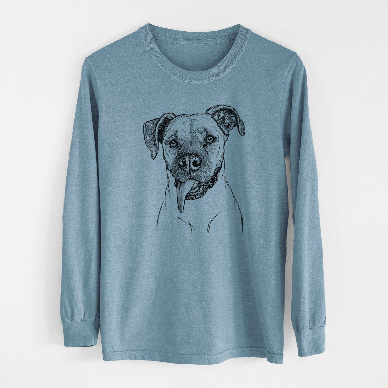 Bare Sir Jake the Boxer - Men's Heavyweight 100% Cotton Long Sleeve