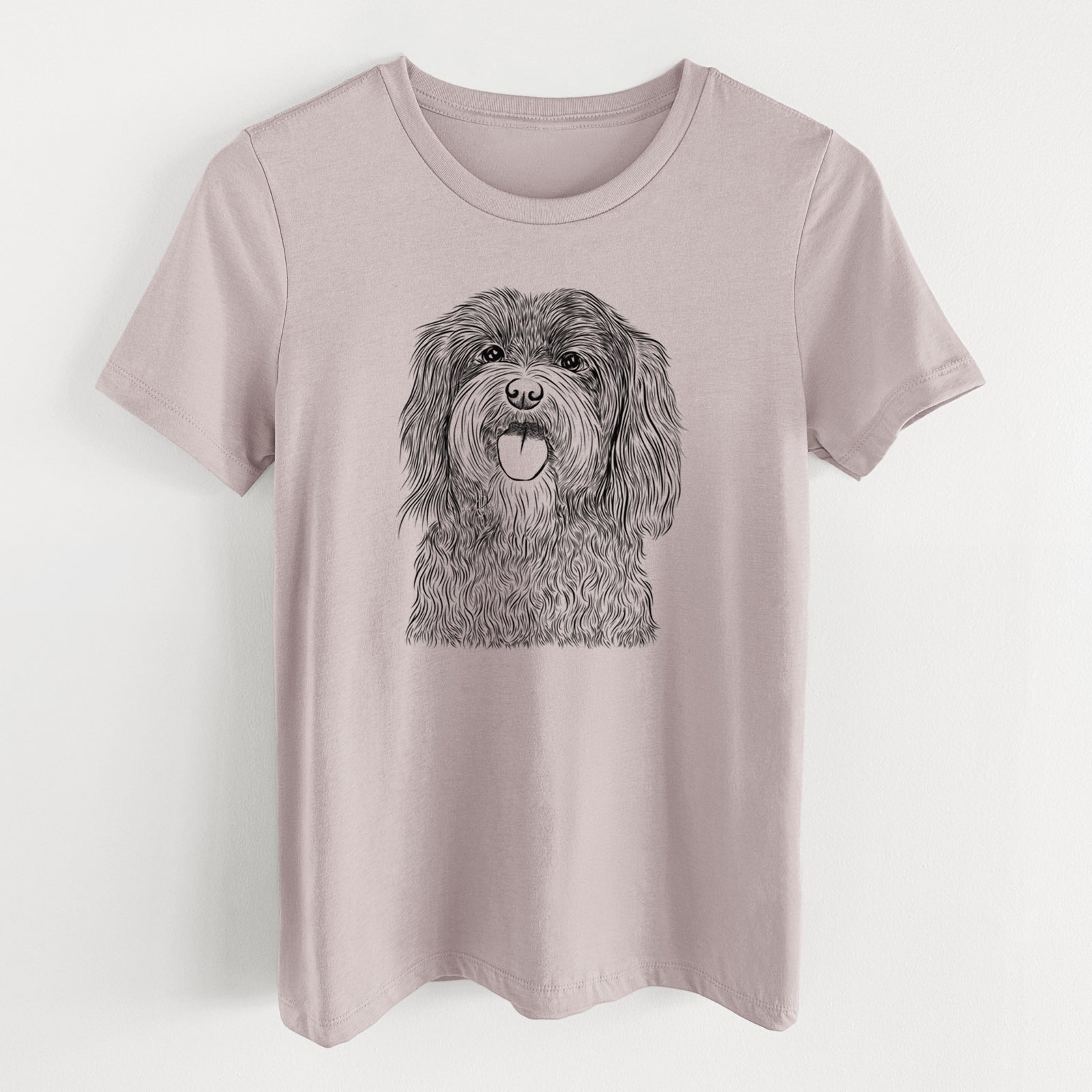 Bare Sophie the Havanese - Women's Lightweight Relaxed Fit 100% Cotton Crewneck