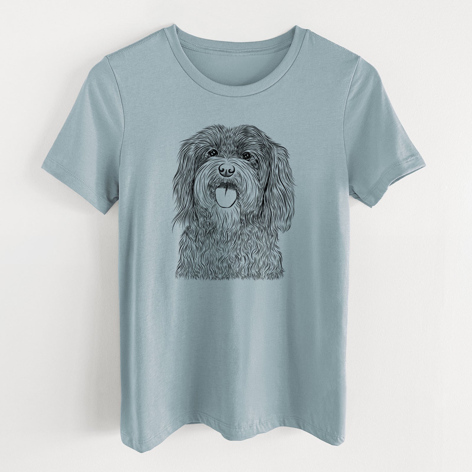 Bare Sophie the Havanese - Women's Lightweight Relaxed Fit 100% Cotton Crewneck