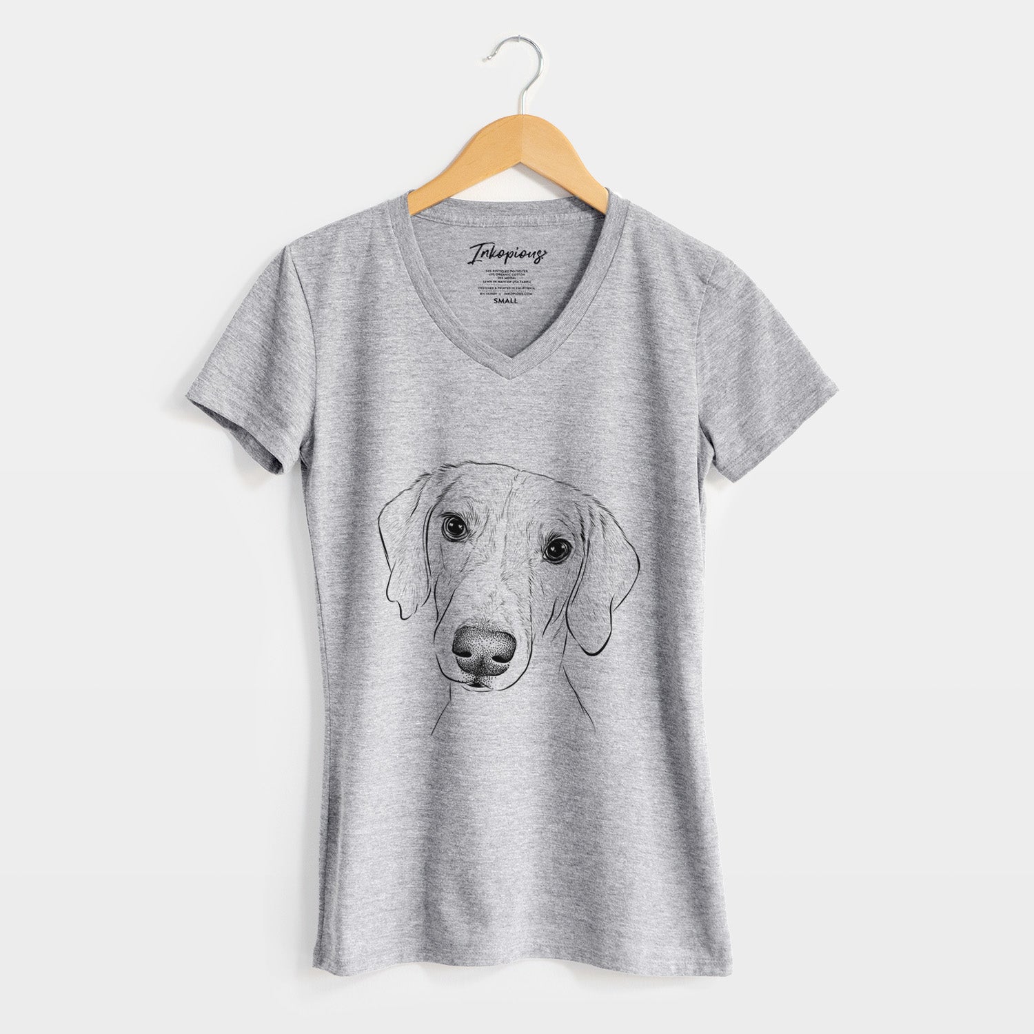 Bare Stanley the Foxhound - Women's V-neck Shirt