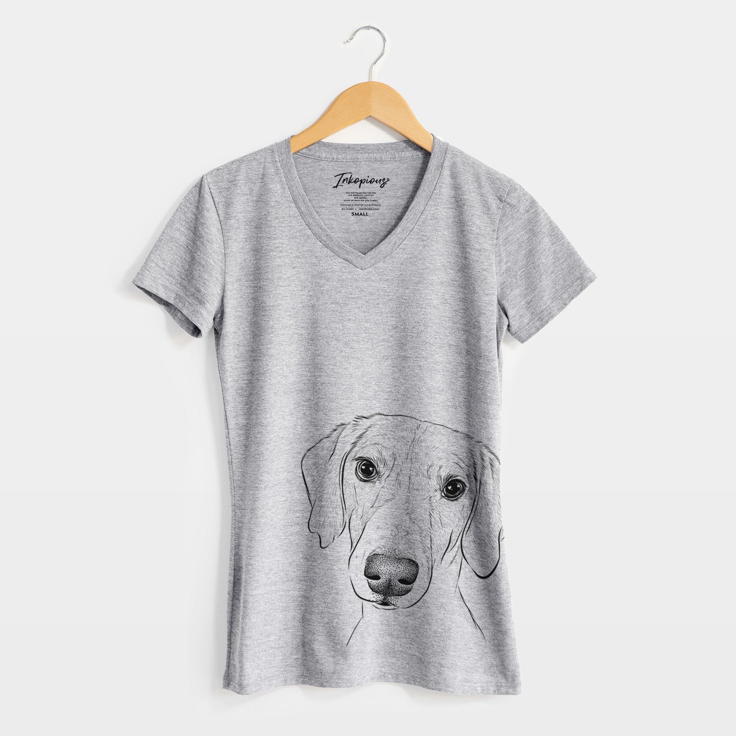 Bare Stanley the Foxhound - Women's V-neck Shirt
