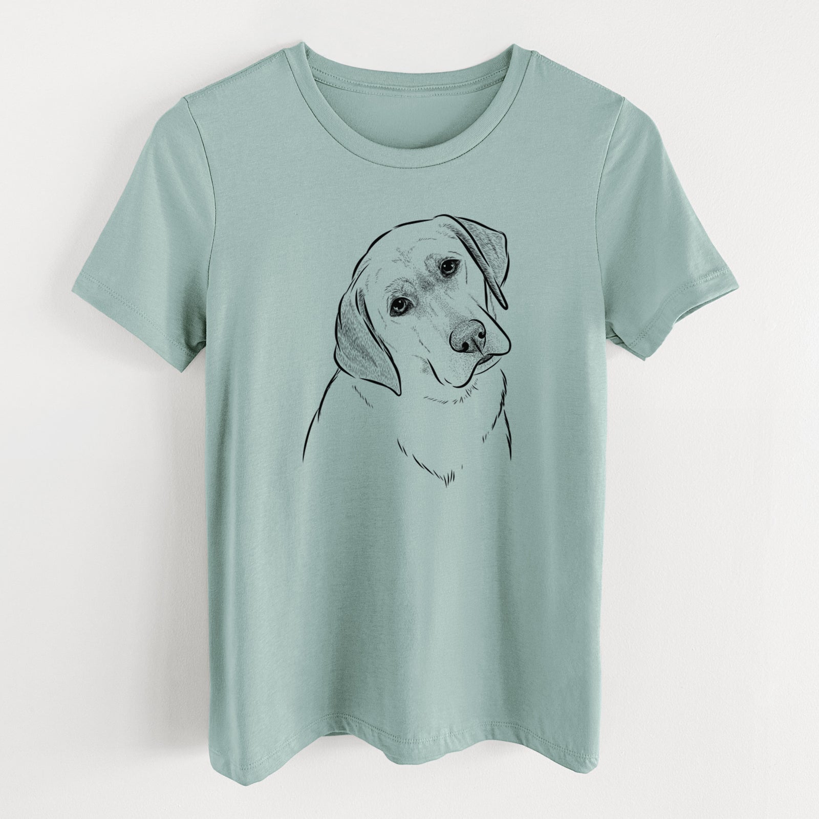 Bare Stella the Yellow Lab - Women's Lightweight Relaxed Fit 100% Cotton Crewneck