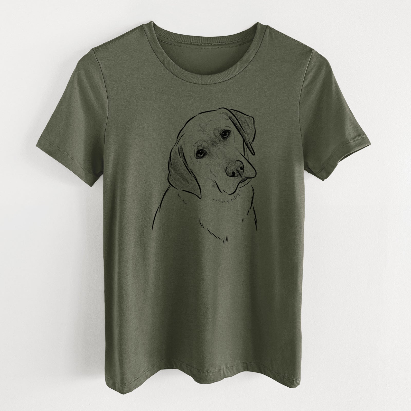 Bare Stella the Yellow Lab - Women's Lightweight Relaxed Fit 100% Cotton Crewneck