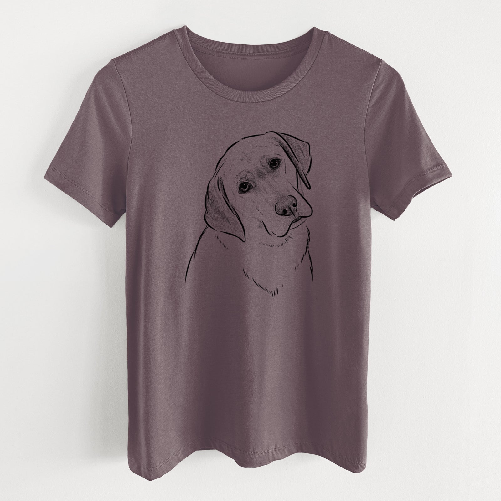 Bare Stella the Yellow Lab - Women's Lightweight Relaxed Fit 100% Cotton Crewneck