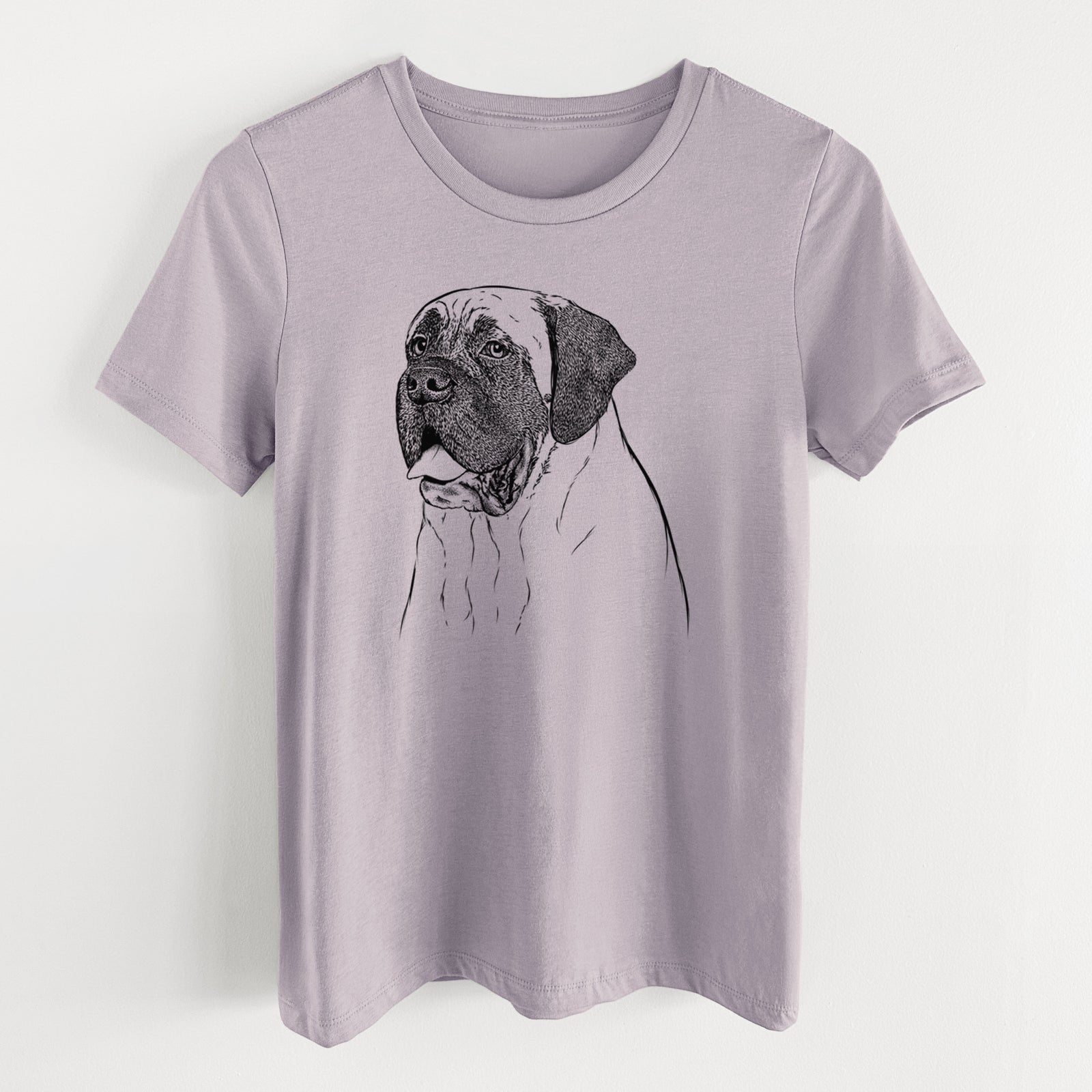 Bare Sterling the English Mastiff - Women's Lightweight Relaxed Fit 100% Cotton Crewneck
