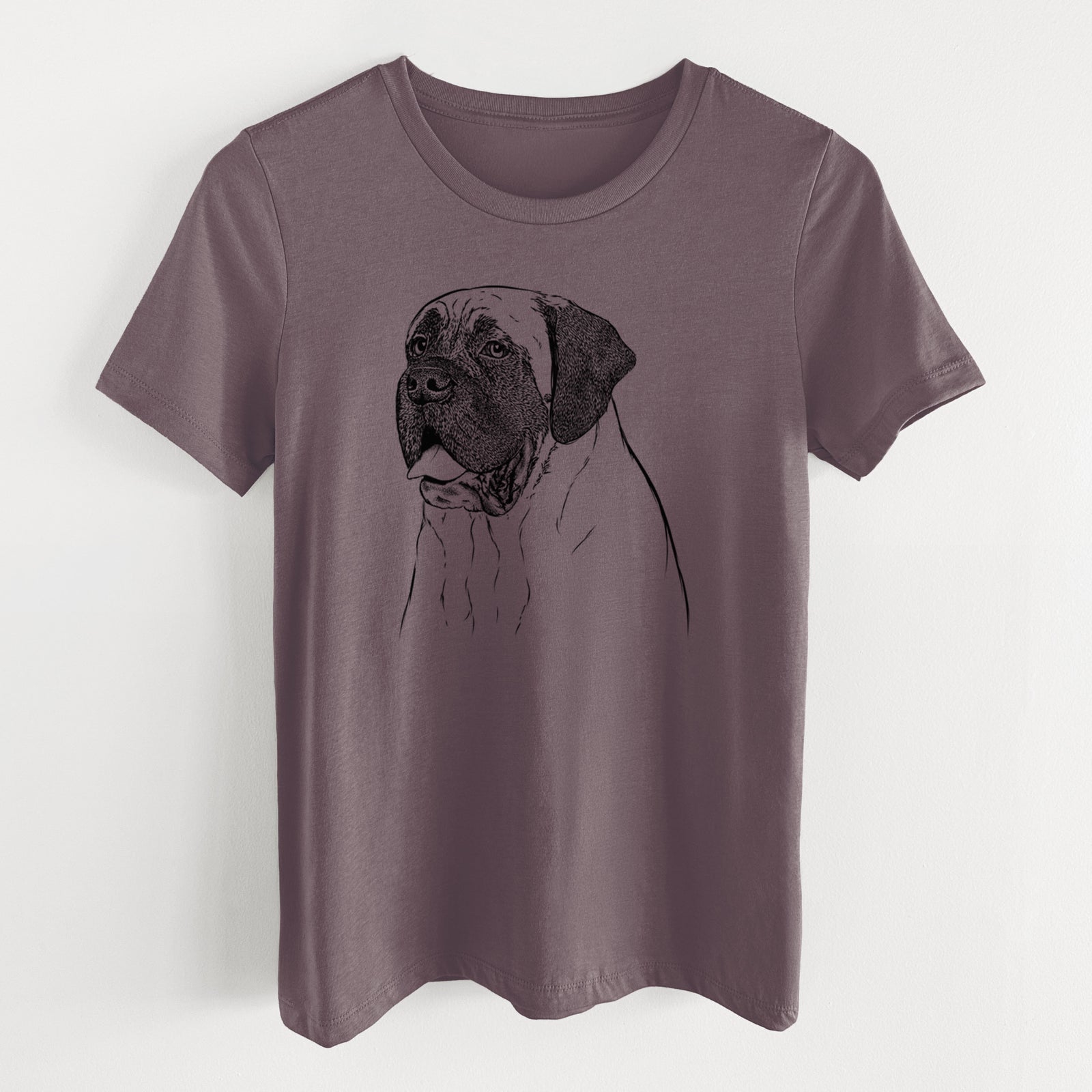 Bare Sterling the English Mastiff - Women's Lightweight Relaxed Fit 100% Cotton Crewneck