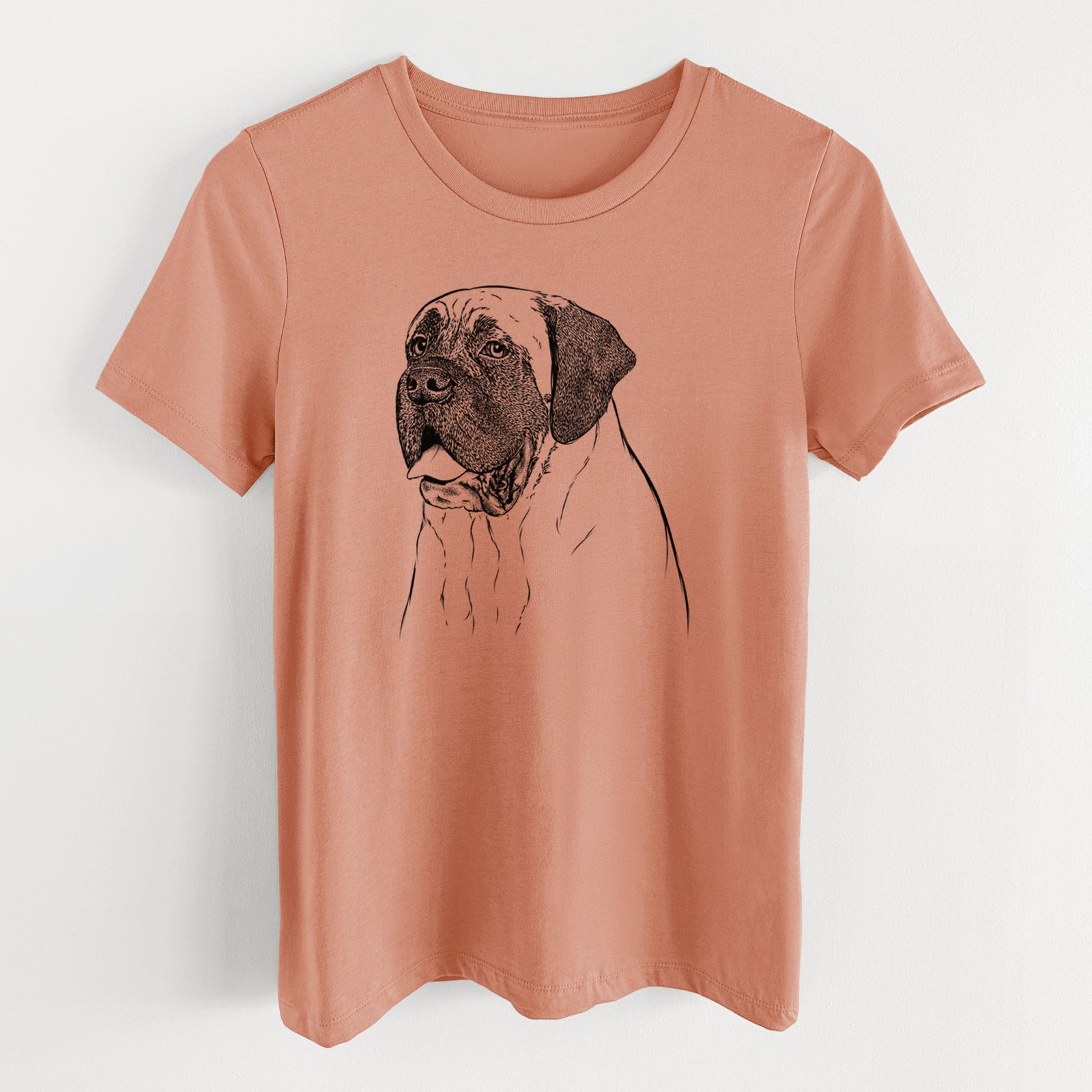 Bare Sterling the English Mastiff - Women's Lightweight Relaxed Fit 100% Cotton Crewneck