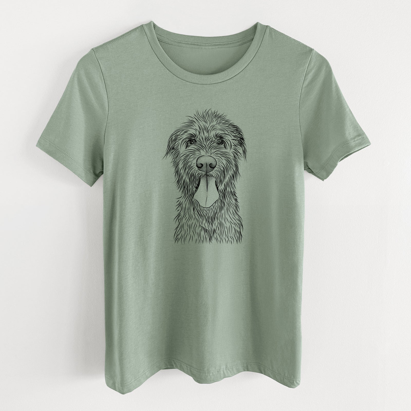 Bare Sullivan the Irish Wolfhound - Women's Lightweight Relaxed Fit 100% Cotton Crewneck