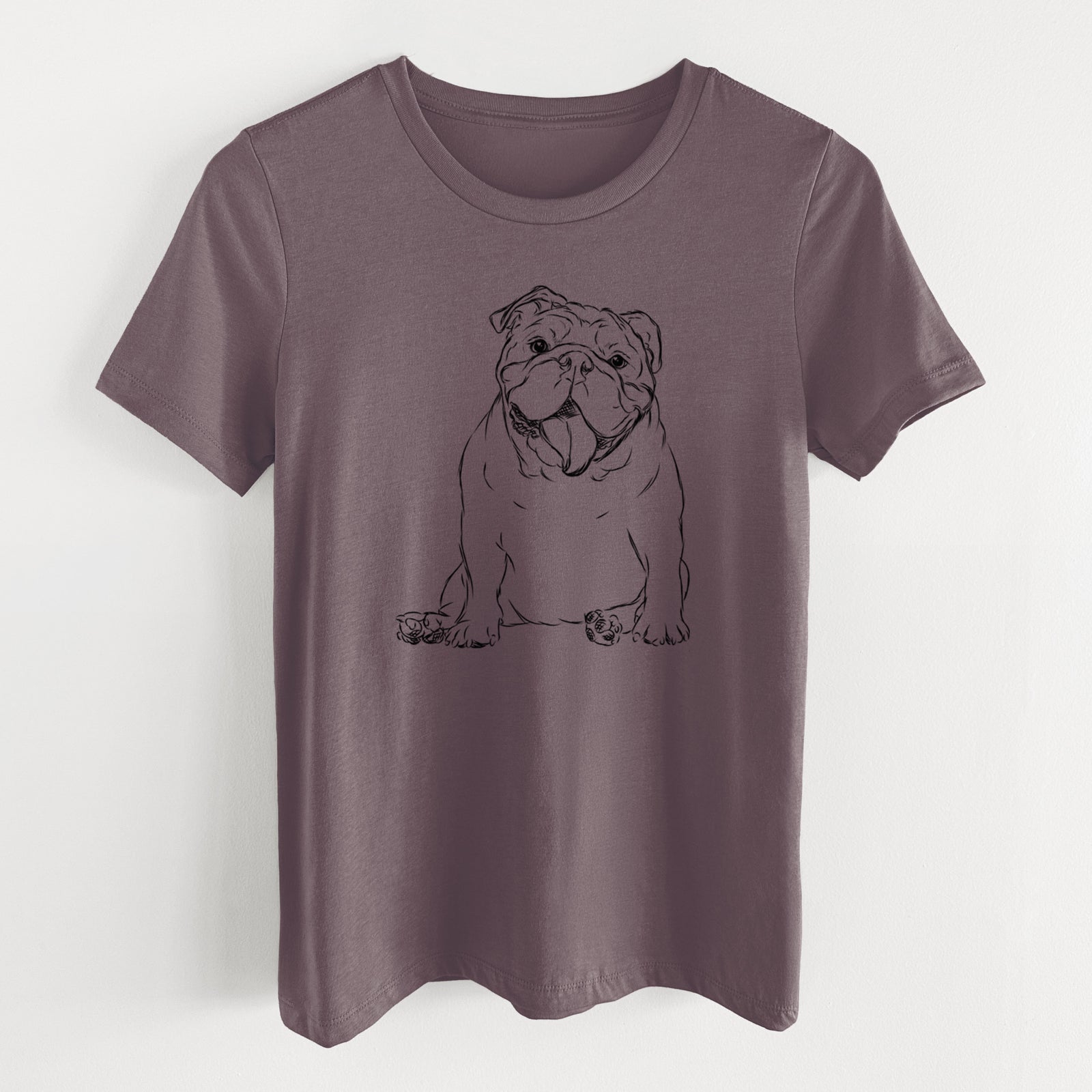 Bare Tank the English Bulldog - Women's Lightweight Relaxed Fit 100% Cotton Crewneck