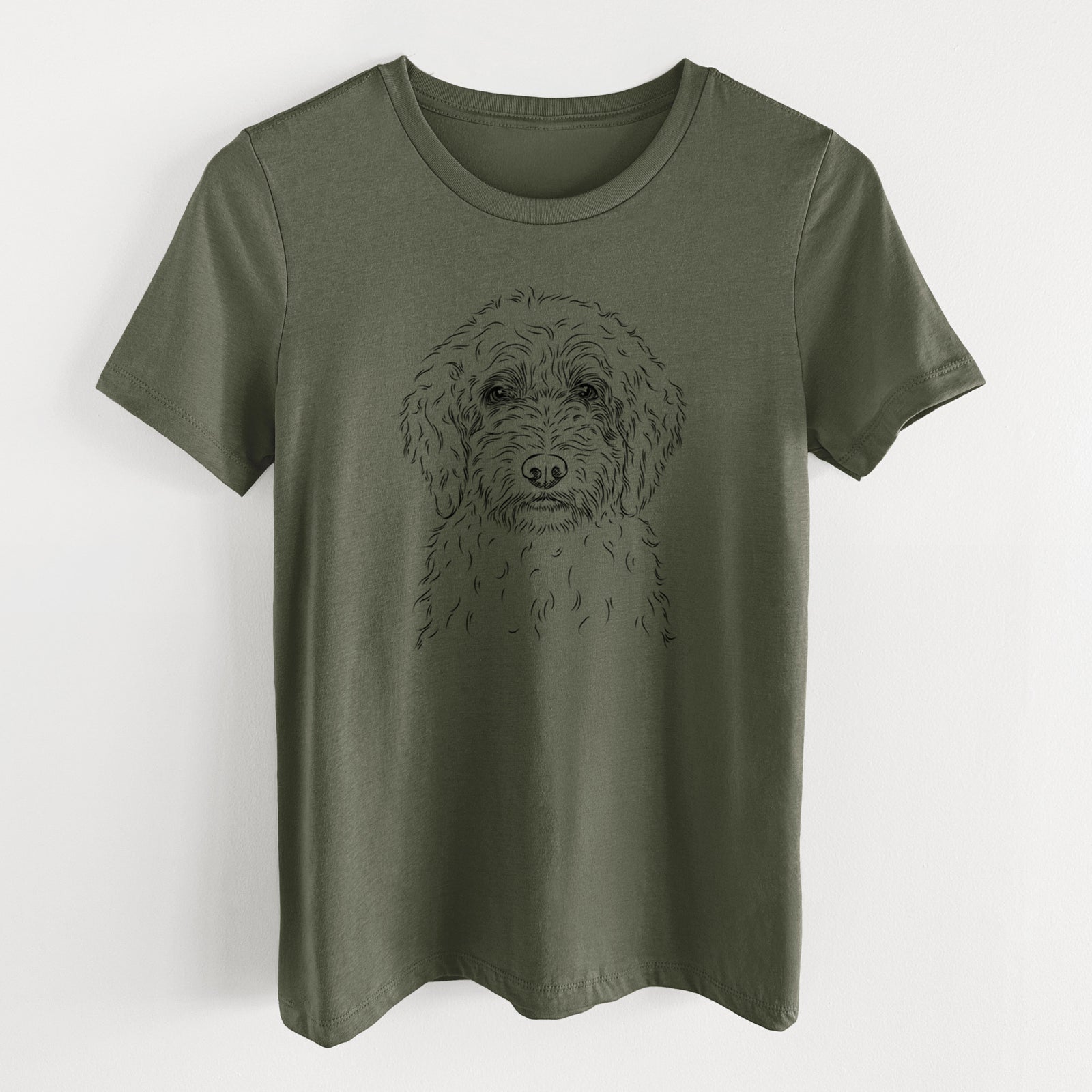 Bare Teddy the Labradoodle - Women's Lightweight Relaxed Fit 100% Cotton Crewneck