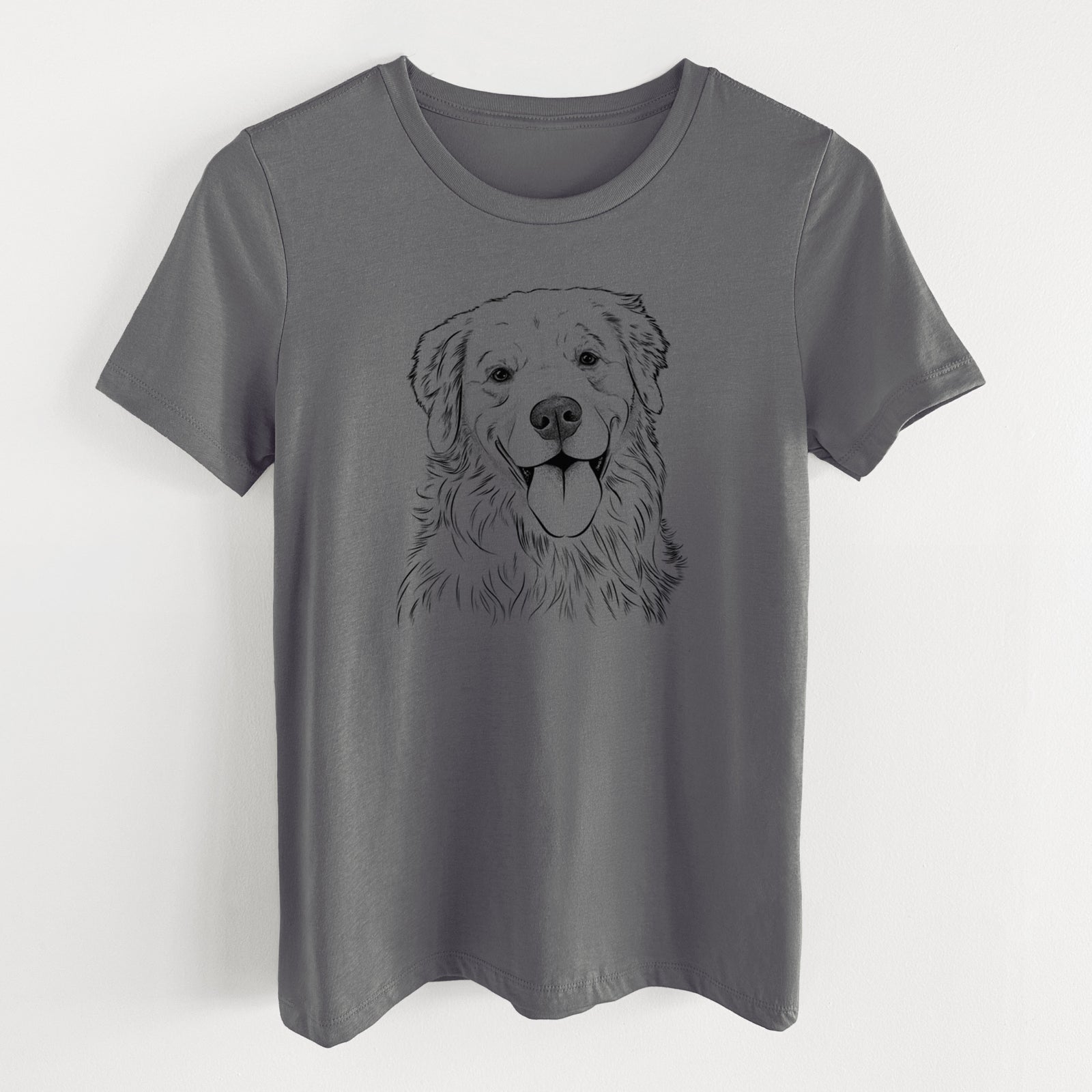Bare Ticket the Golden Retriever - Women's Lightweight Relaxed Fit 100% Cotton Crewneck