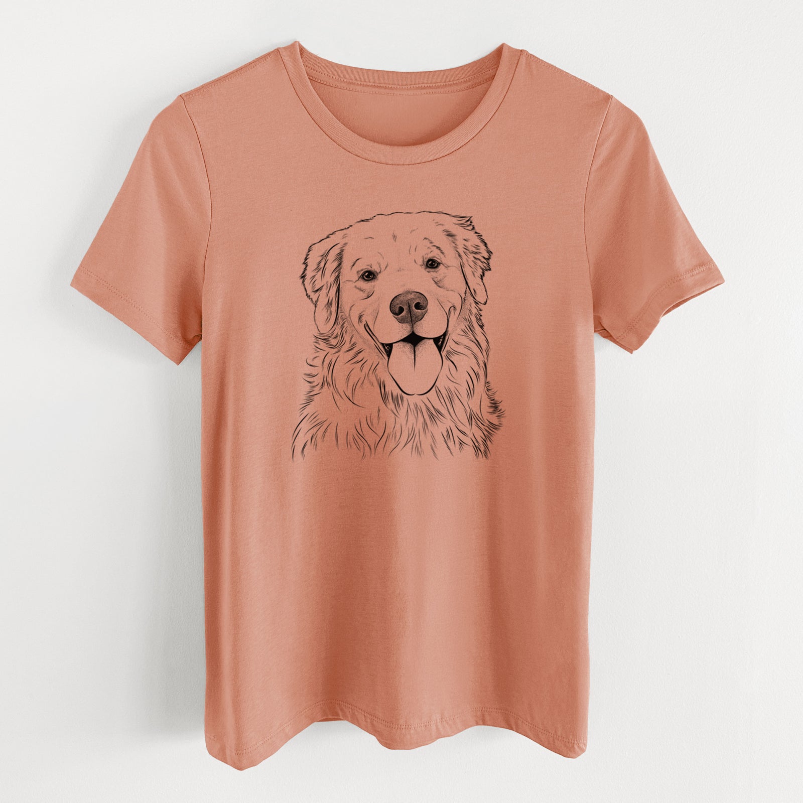 Bare Ticket the Golden Retriever - Women's Lightweight Relaxed Fit 100% Cotton Crewneck