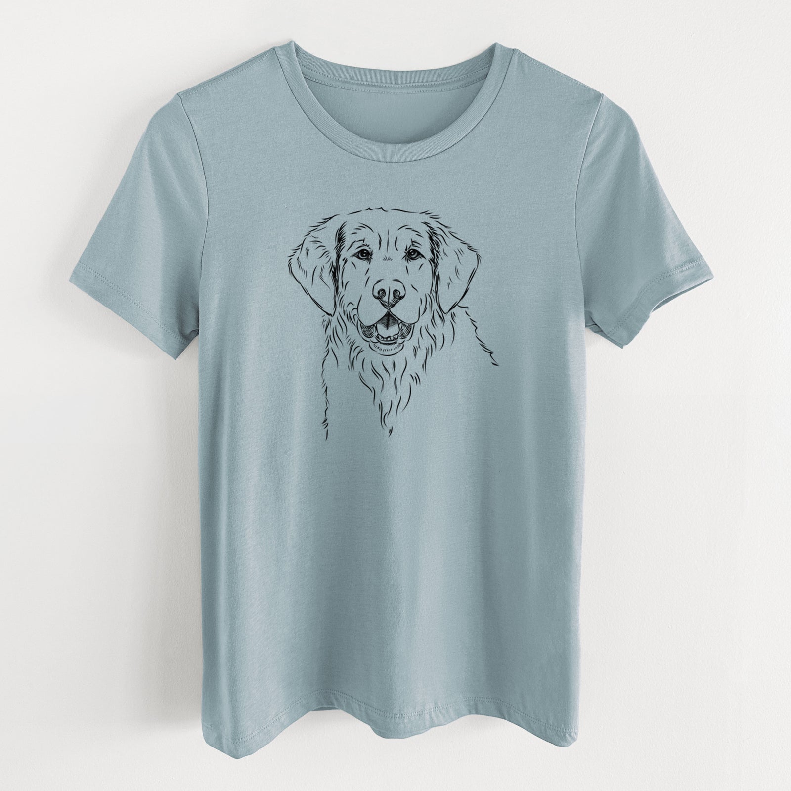 Bare Toby the Golden Retriever - Women's Lightweight Relaxed Fit 100% Cotton Crewneck