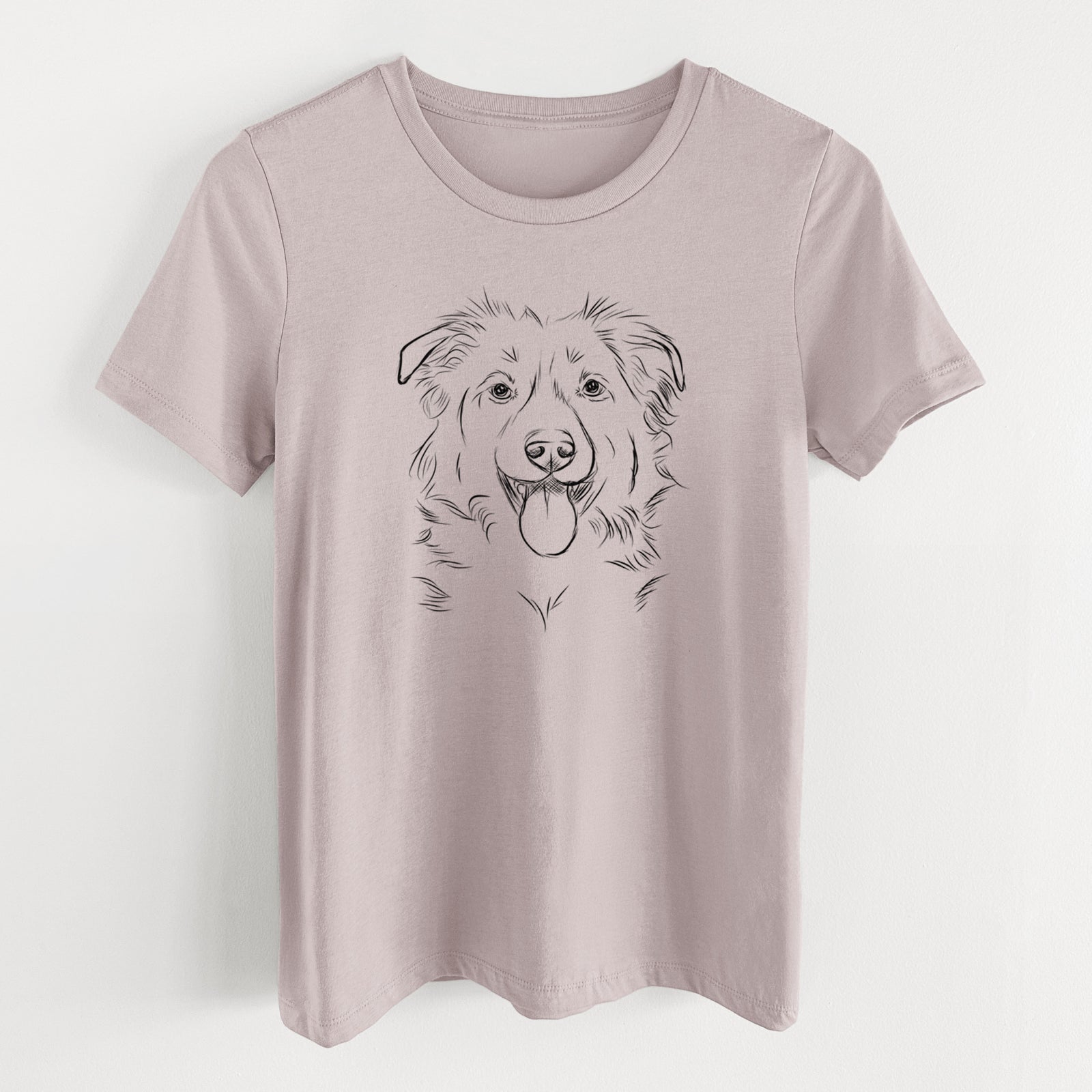 Bare Tucker the Collie Shepherd - Women's Lightweight Relaxed Fit 100% Cotton Crewneck