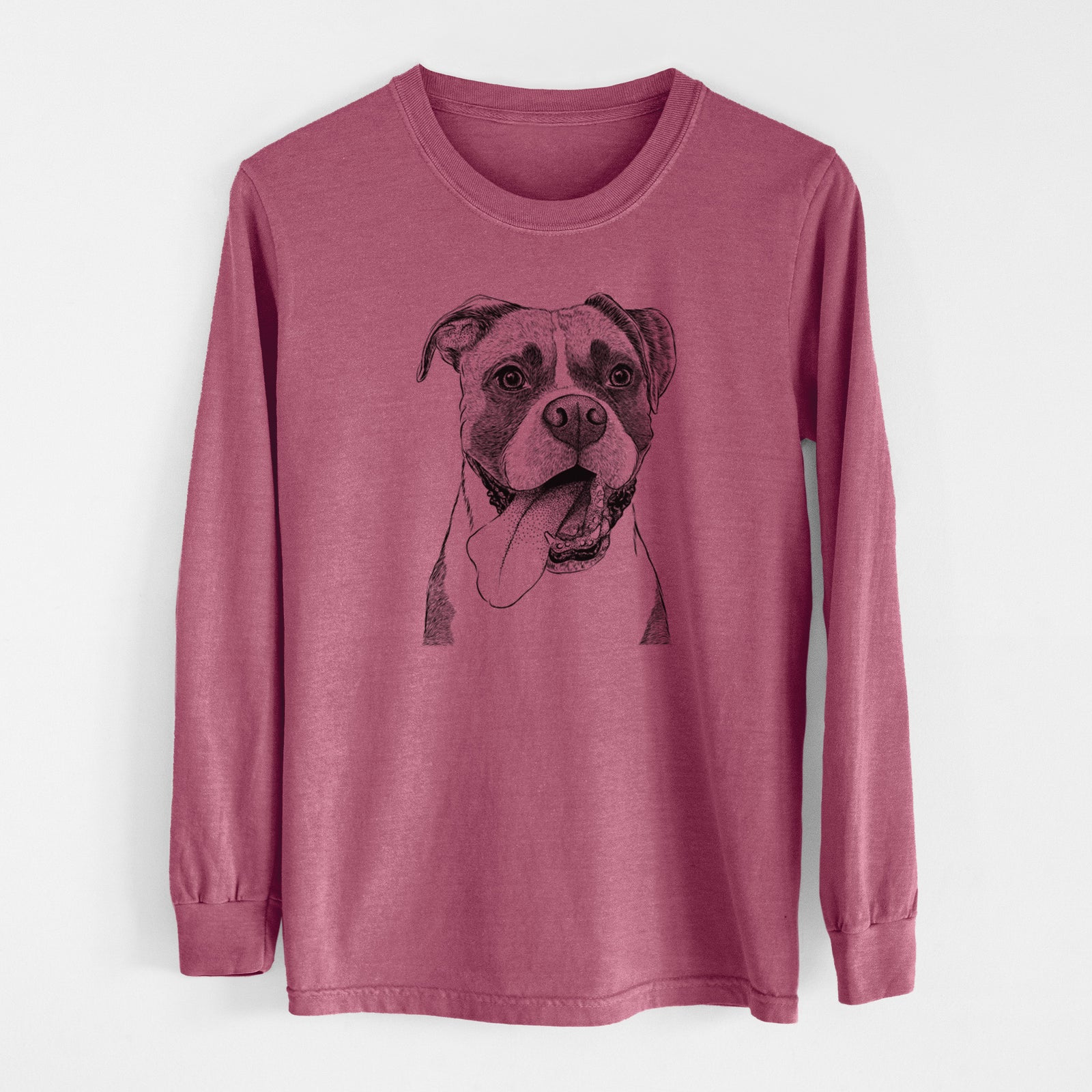 Bare Tuckeroo the Boxer - Men's Heavyweight 100% Cotton Long Sleeve