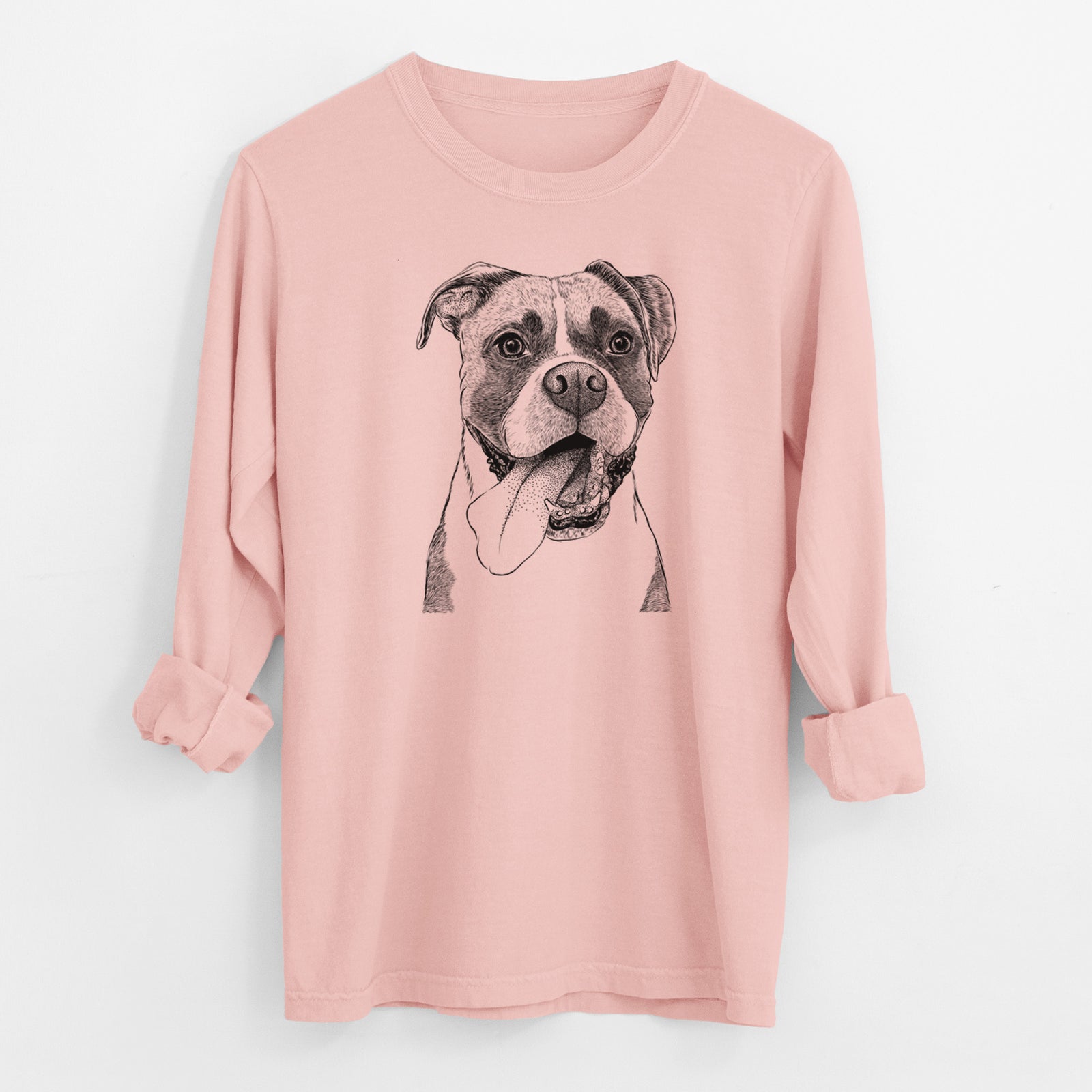 Bare Tuckeroo the Boxer - Men's Heavyweight 100% Cotton Long Sleeve