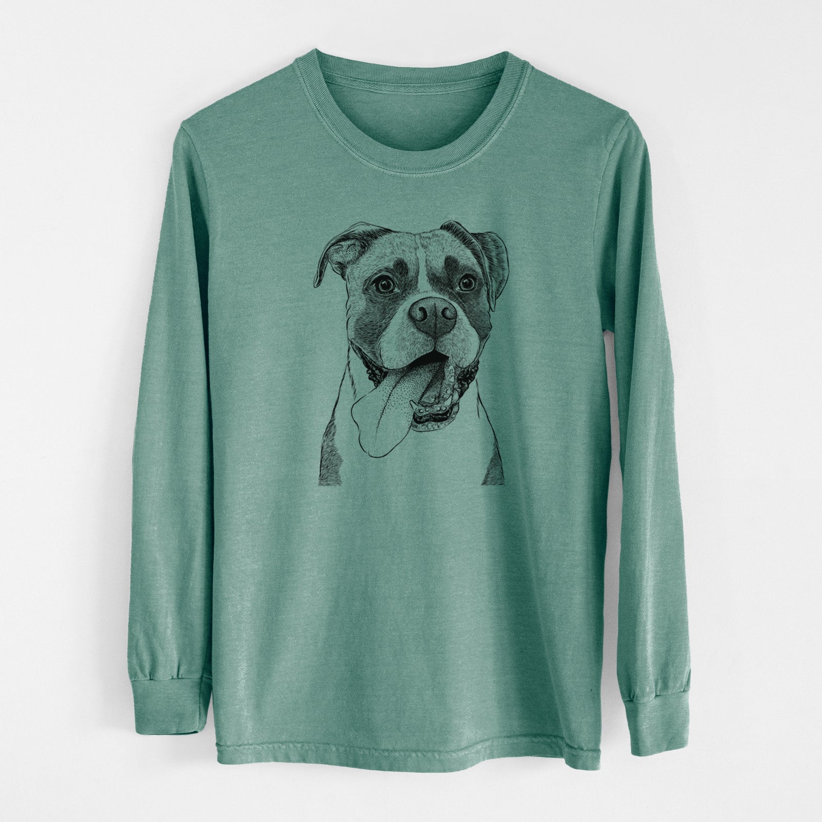 Bare Tuckeroo the Boxer - Men's Heavyweight 100% Cotton Long Sleeve