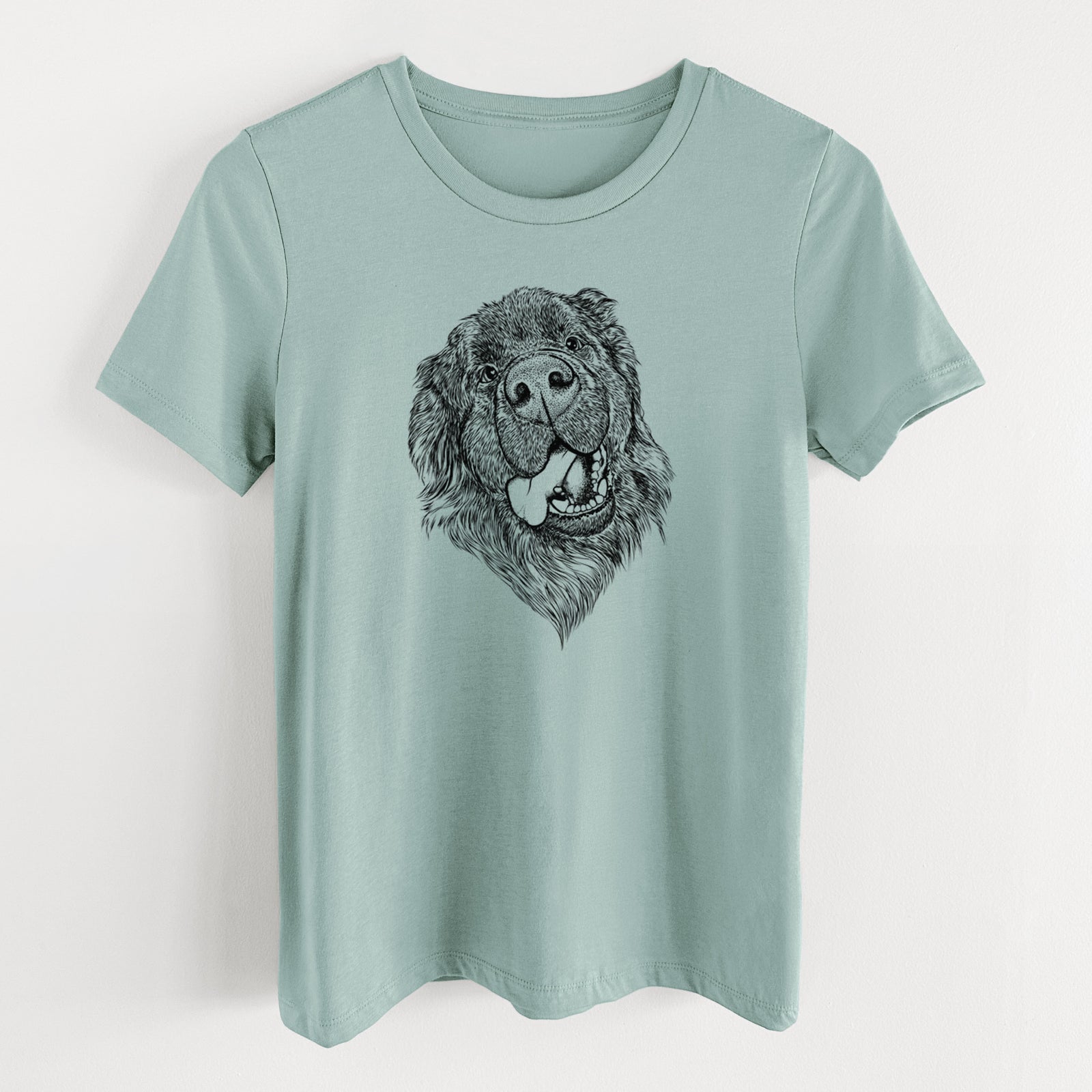 Bare Tuna the Newfoundland - Women's Lightweight Relaxed Fit 100% Cotton Crewneck