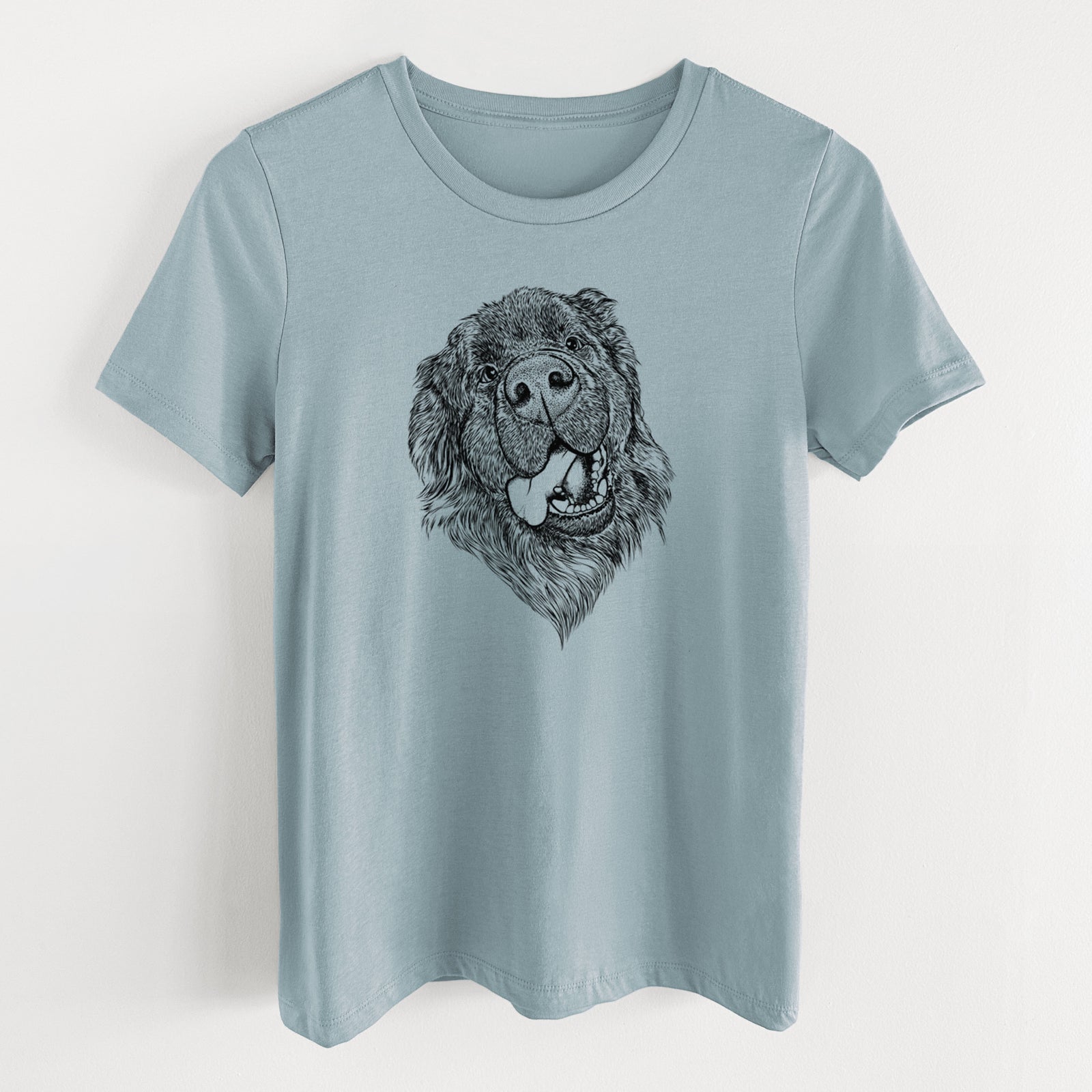 Bare Tuna the Newfoundland - Women's Lightweight Relaxed Fit 100% Cotton Crewneck