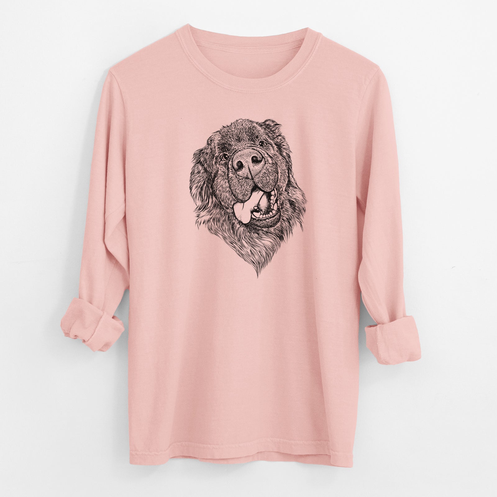 Bare Tuna the Newfoundland - Men's Heavyweight 100% Cotton Long Sleeve