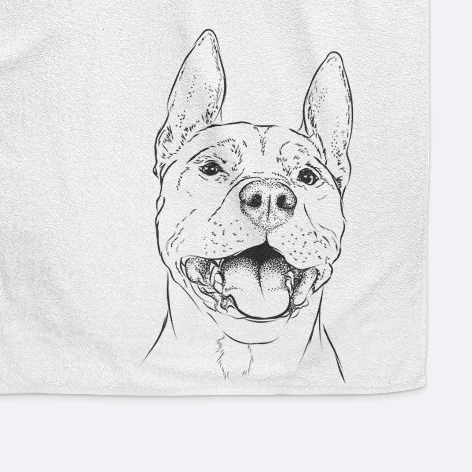 Wally the Pitbull Decorative Hand Towel