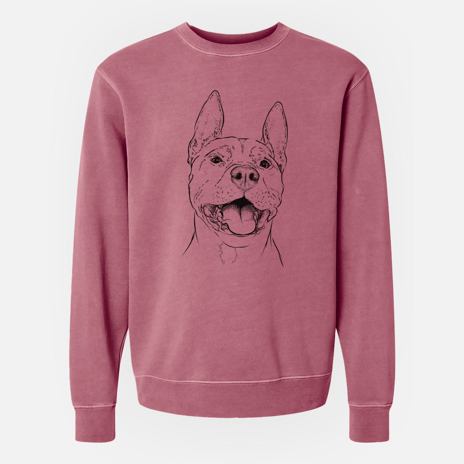 Bare Wally the Pitbull - Unisex Pigment Dyed Crew Sweatshirt