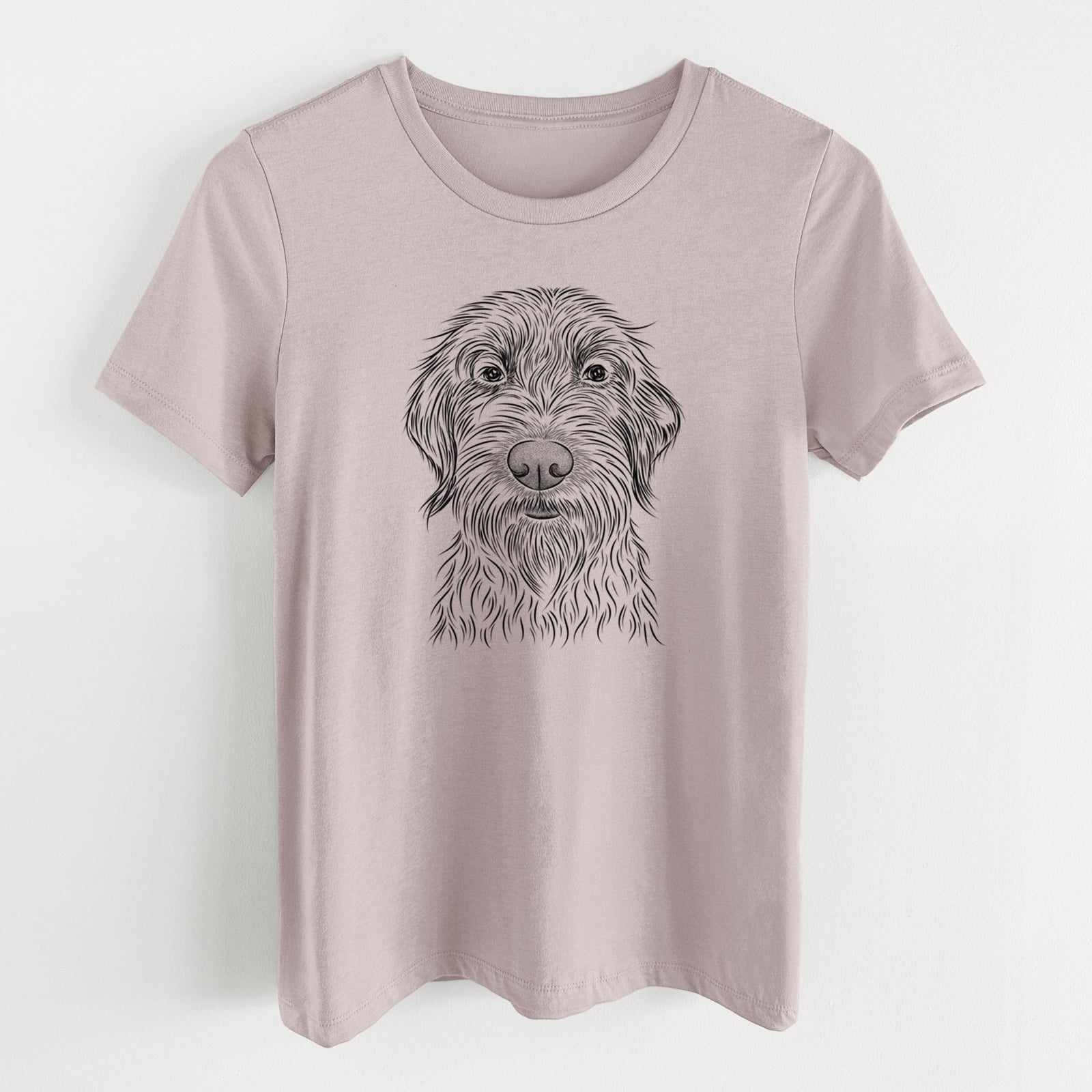 Bare Wilkins the Wirehaired Pointing Griffon - Women's Lightweight Relaxed Fit 100% Cotton Crewneck