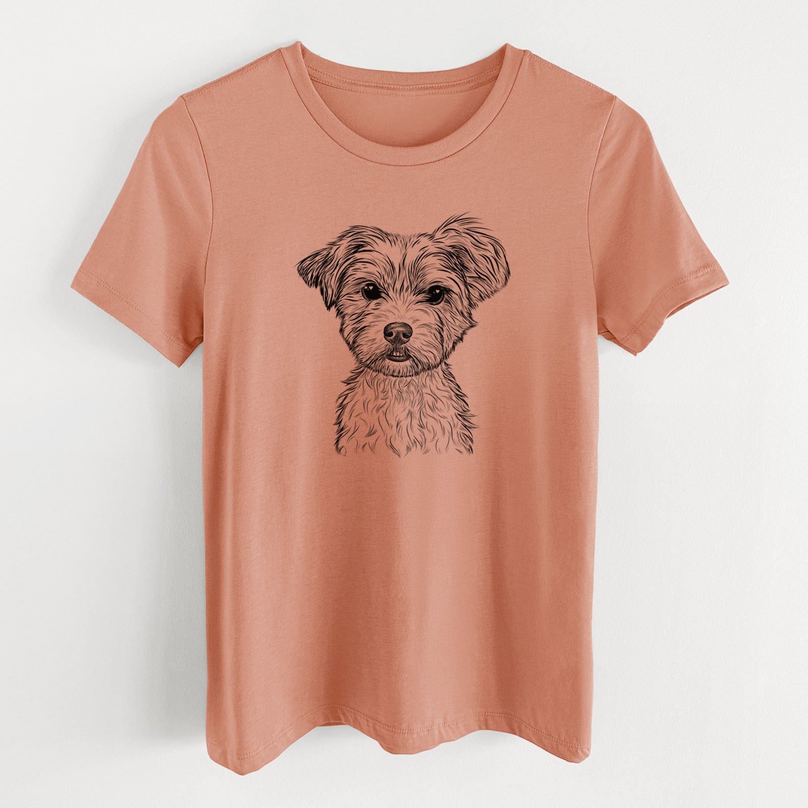 Bare William Mitchell Newman the Yorkshire Terrier - Women's Lightweight Relaxed Fit 100% Cotton Crewneck