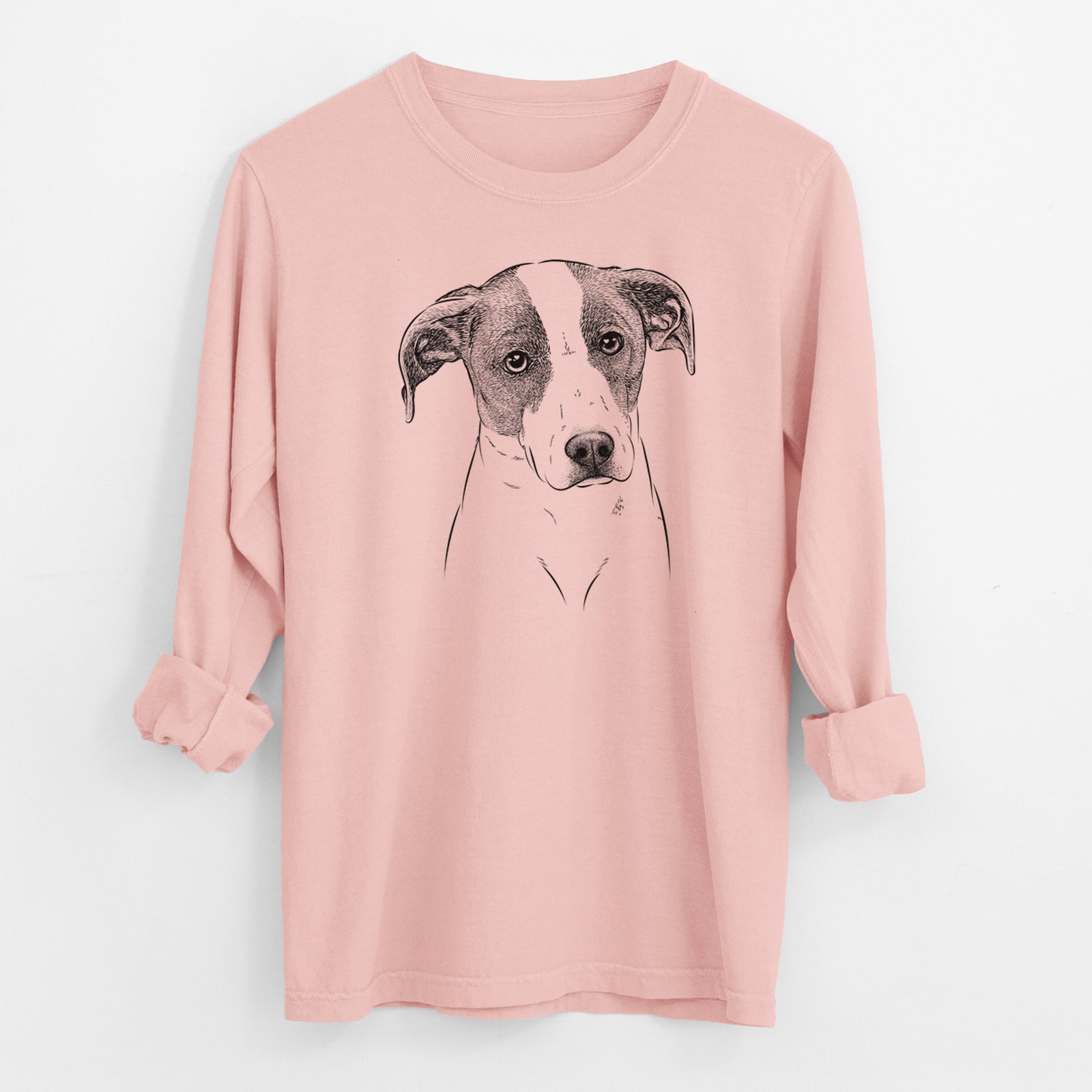 Bare Zephyr the Pointer Mix - Men's Heavyweight 100% Cotton Long Sleeve