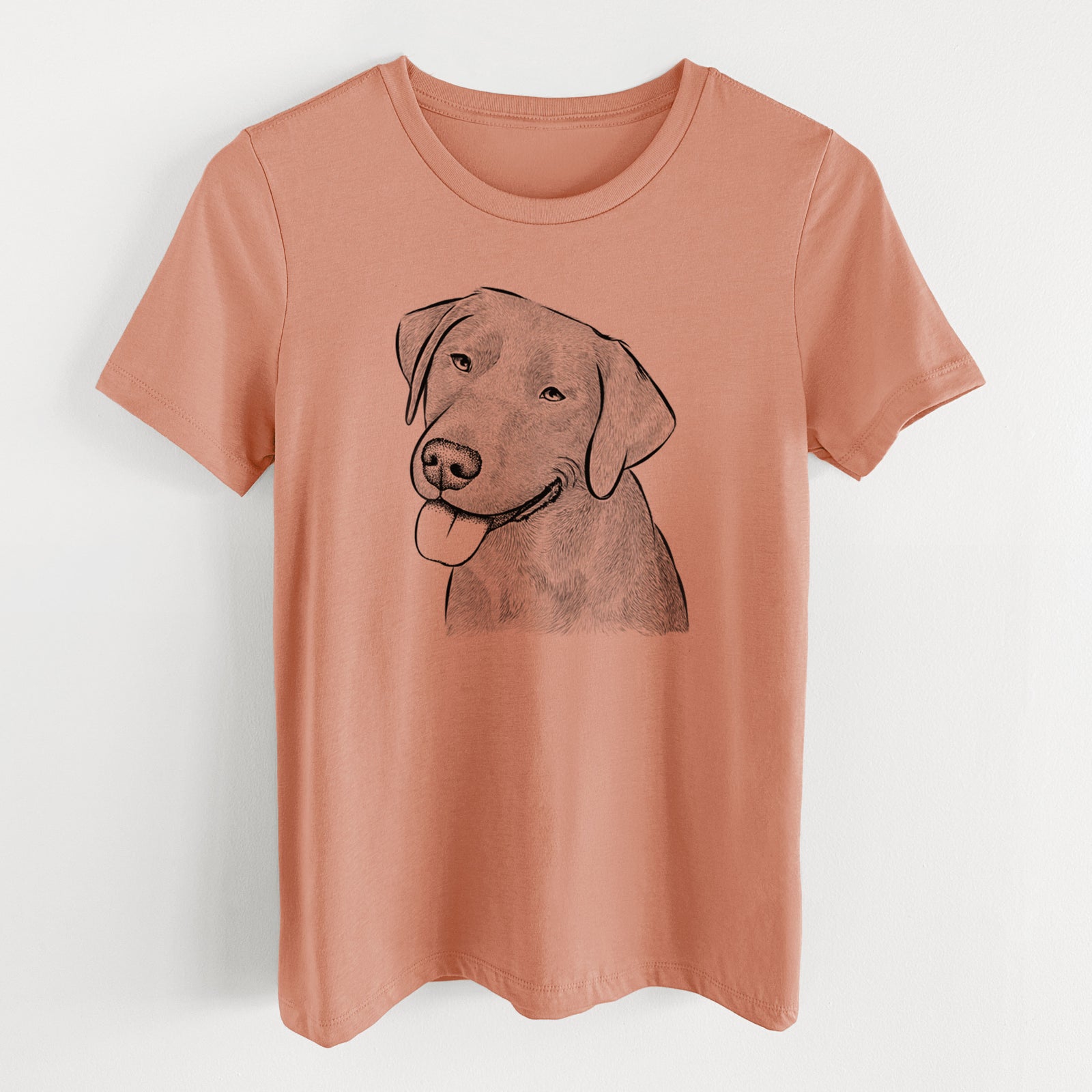 Bare Zeppelin the Black Labrador - Women's Lightweight Relaxed Fit 100% Cotton Crewneck