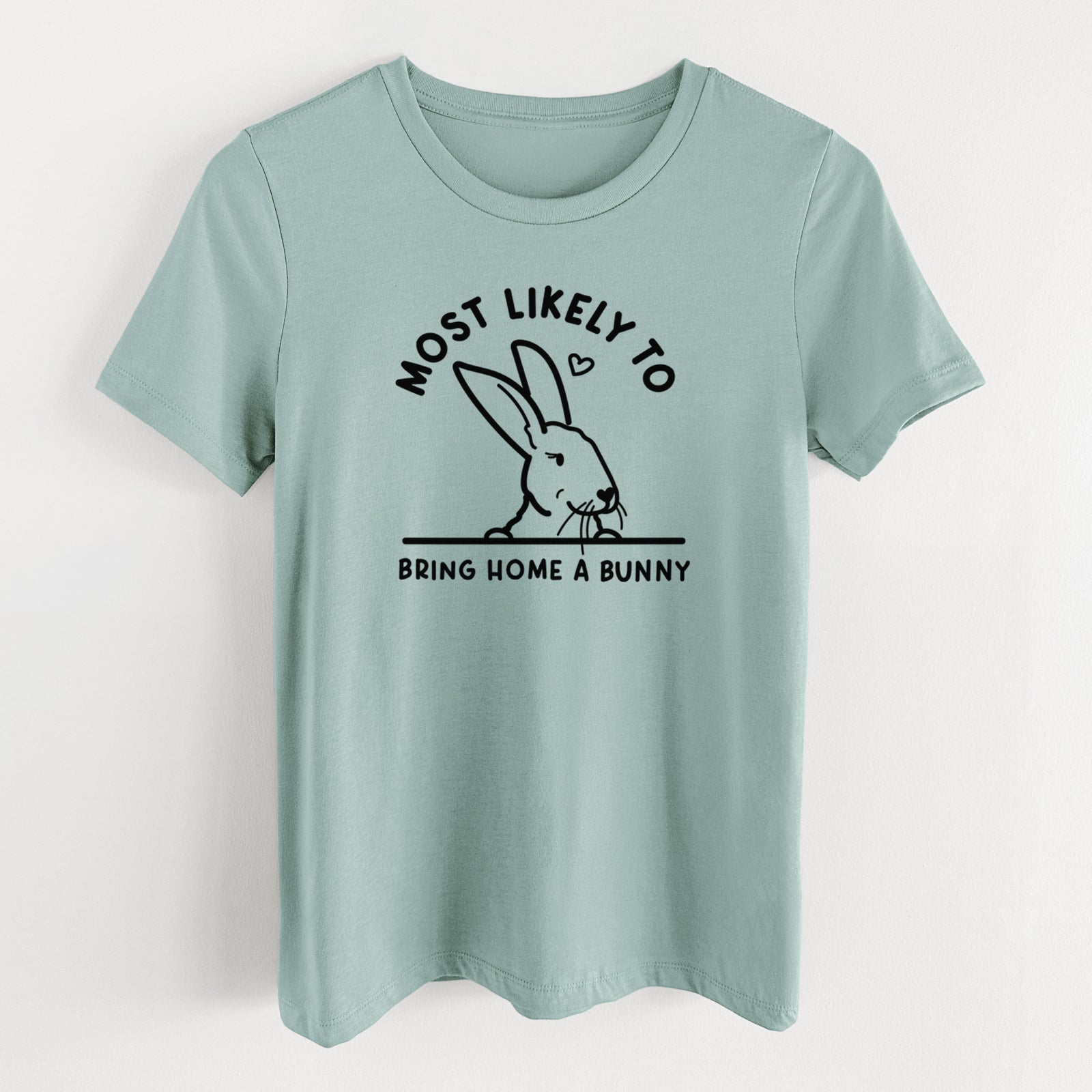 Most Likely to Bring Home a Bunny - Women's Lightweight Relaxed Fit 100% Cotton Crewneck