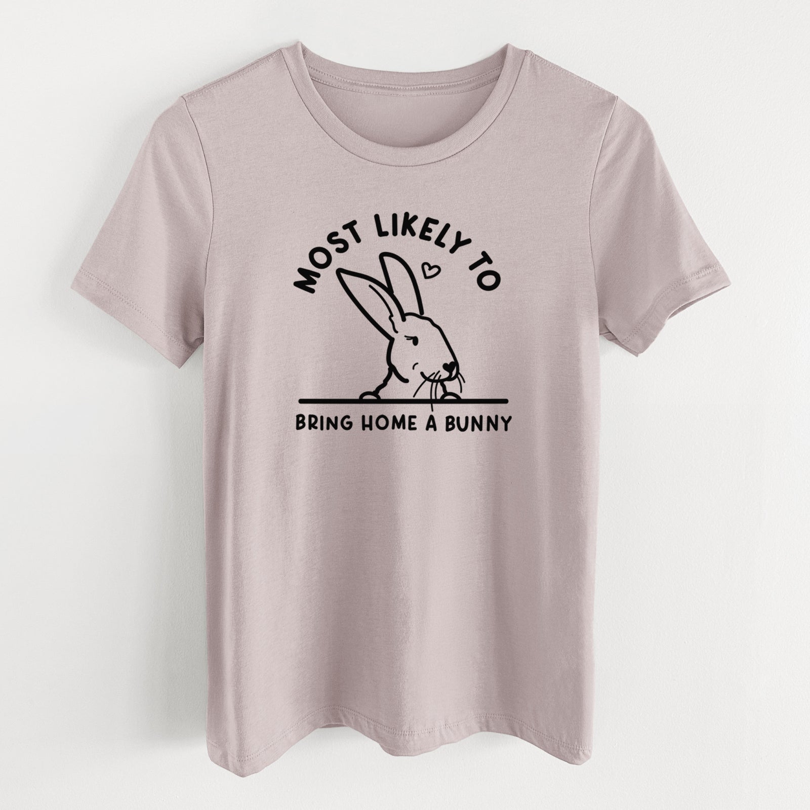 Most Likely to Bring Home a Bunny - Women's Lightweight Relaxed Fit 100% Cotton Crewneck