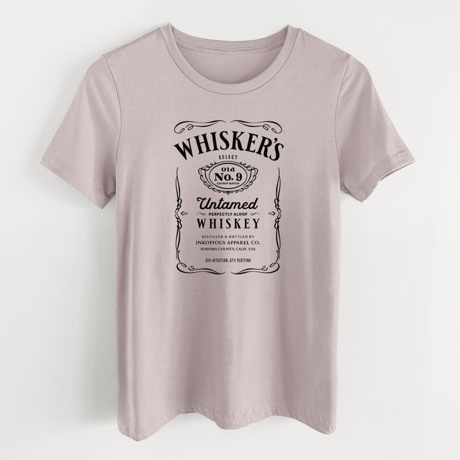Whisker’s No. 9 – Untamed Whiskey - Women's Lightweight Relaxed Fit 100% Cotton Crewneck
