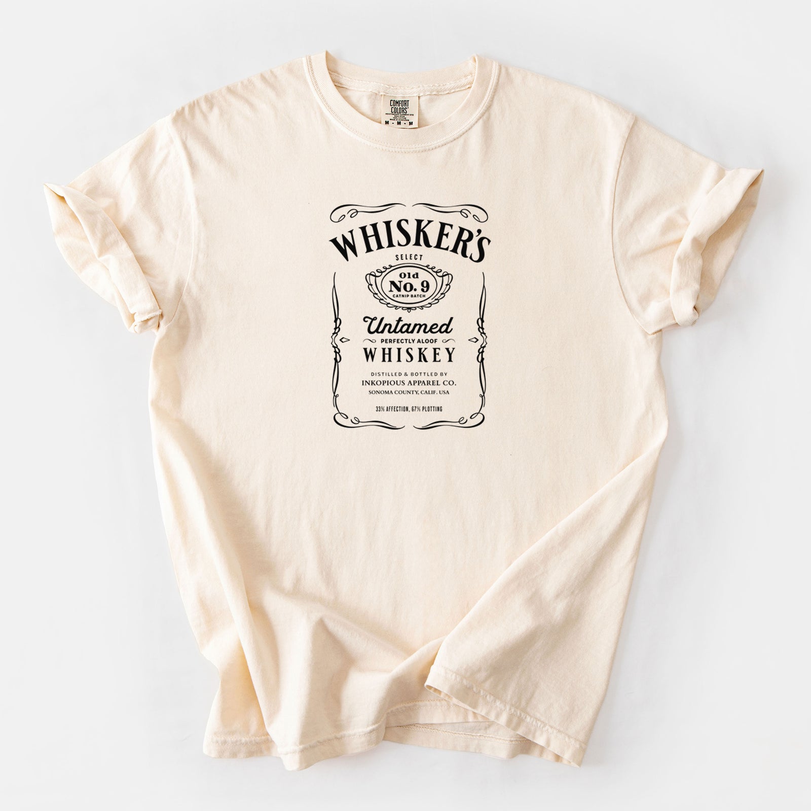 Whisker’s No. 9 – Untamed Whiskey - Unisex Comfort Colors Garment-Dyed Heavyweight T-shirt in Ivory