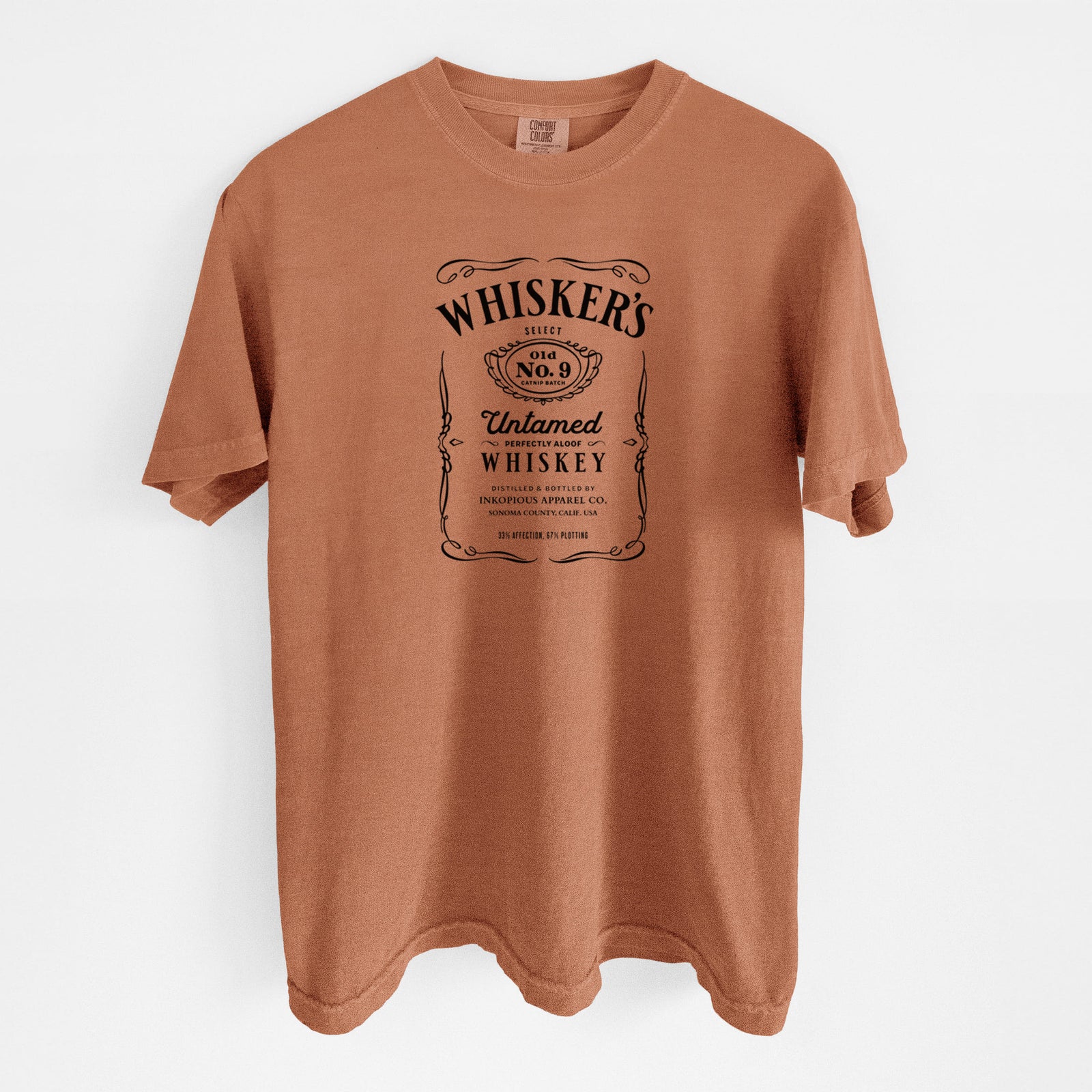 Whisker’s No. 9 – Untamed Whiskey - Unisex Comfort Colors Garment-Dyed Heavyweight T-shirt in Yam