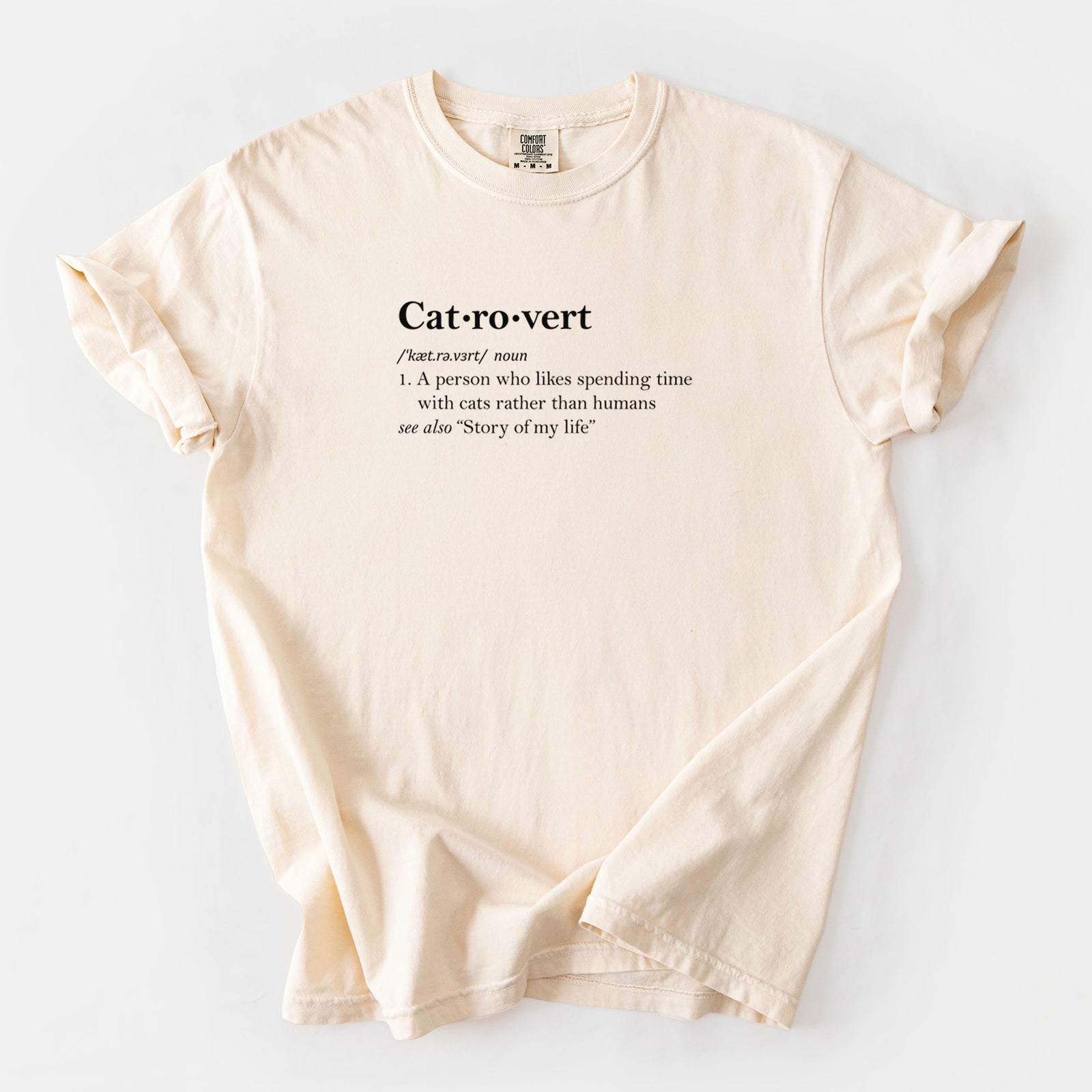 Catrovert Definition - Unisex Comfort Colors Garment-Dyed Heavyweight T-shirt in Ivory