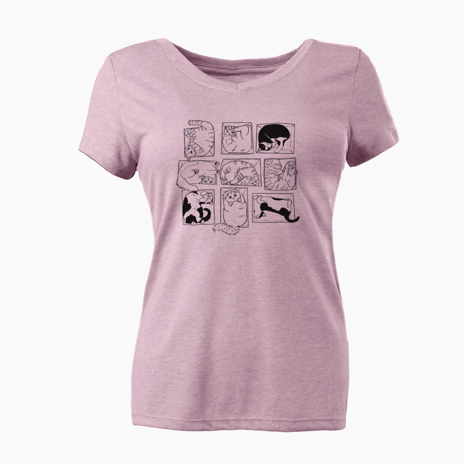 Cats in Boxes - Women's Perfect V-neck Shirt
