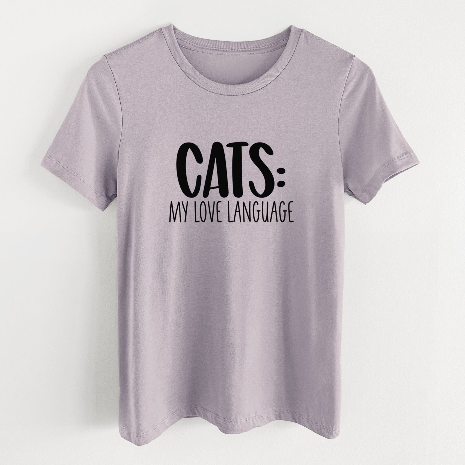 Cats: My Love Language - Women's Lightweight Relaxed Fit 100% Cotton Crewneck