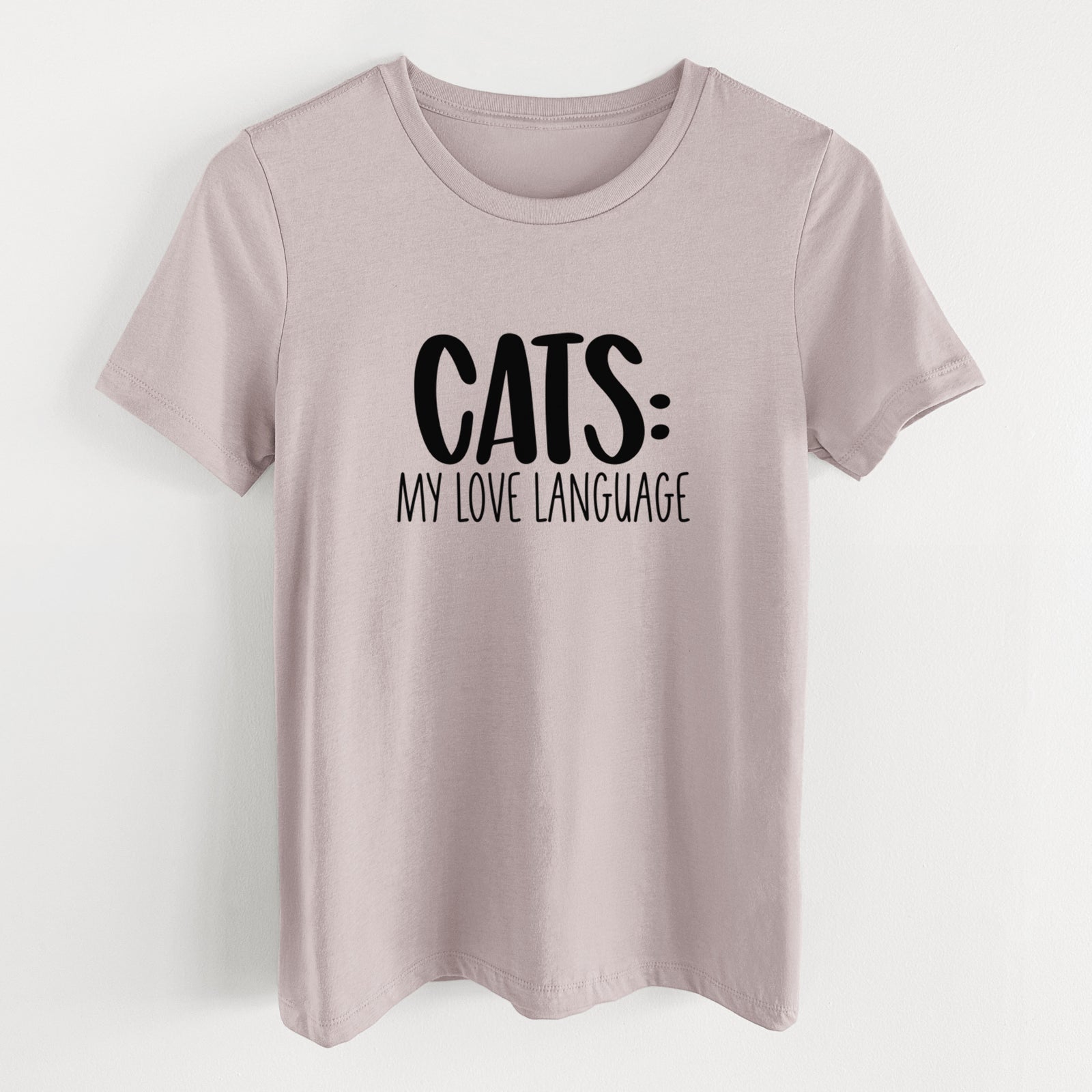 Cats: My Love Language - Women's Lightweight Relaxed Fit 100% Cotton Crewneck