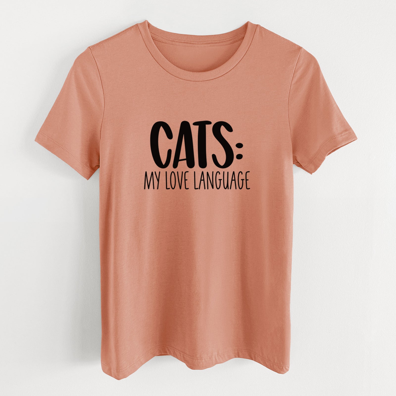 Cats: My Love Language - Women's Lightweight Relaxed Fit 100% Cotton Crewneck