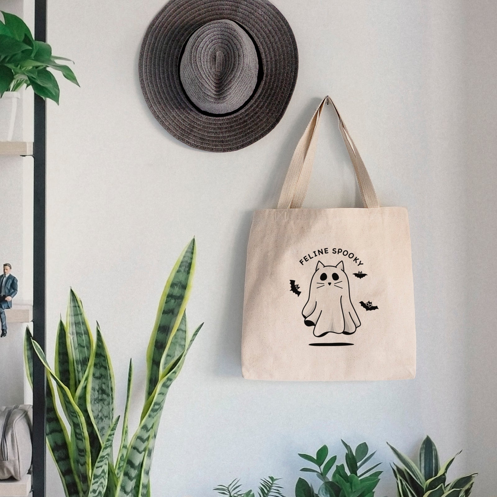 Vibrant Feline Spooky - Tote Bag