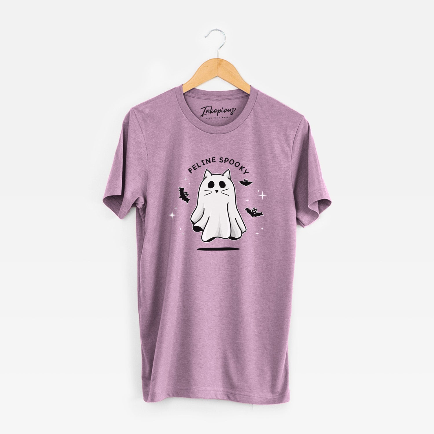 'Vibrant Feline Spooky' design on a Black Unisex crewneck